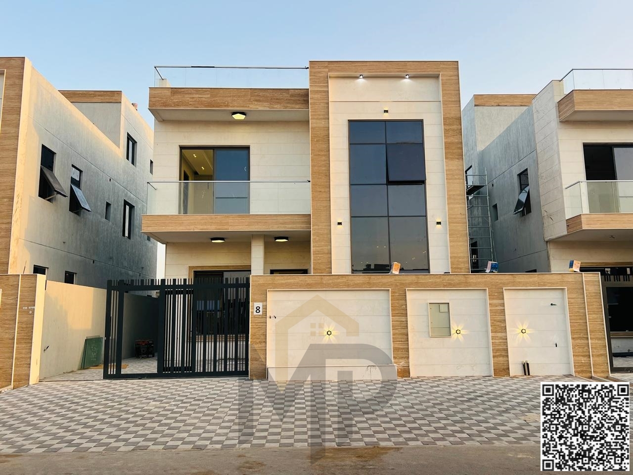 6-bedroom villa with roof for sale in Al Yasmin – registration fees included