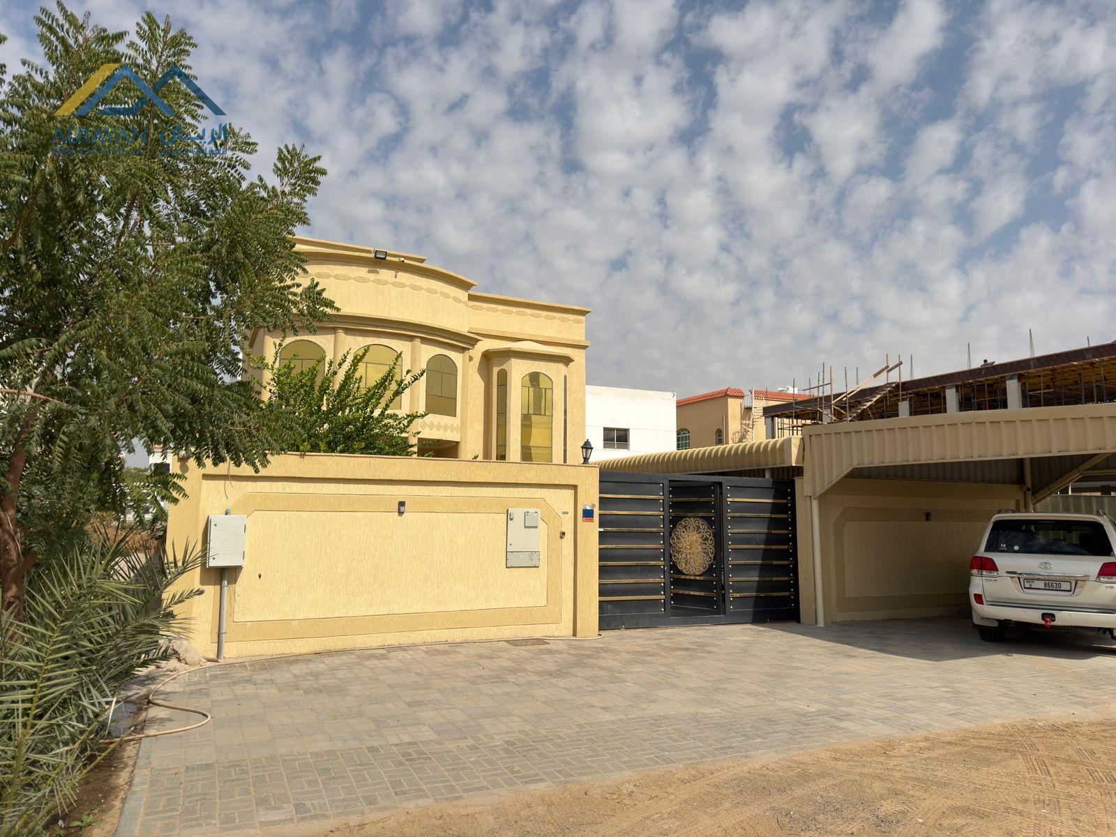 Own a luxury villa with electricity, water, and air conditioning included. Luxury villa for sale In Ajman, Al Muwaihat 1 area Close to all services an