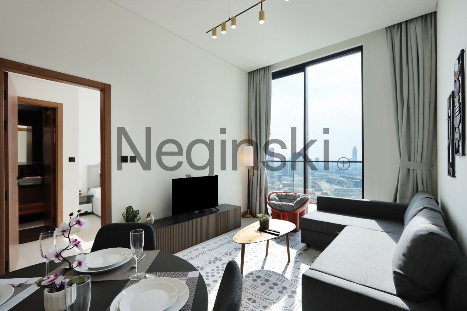 FURNISHED | HIGH FLOOR | MARINA VIEW | POWDER ROOM