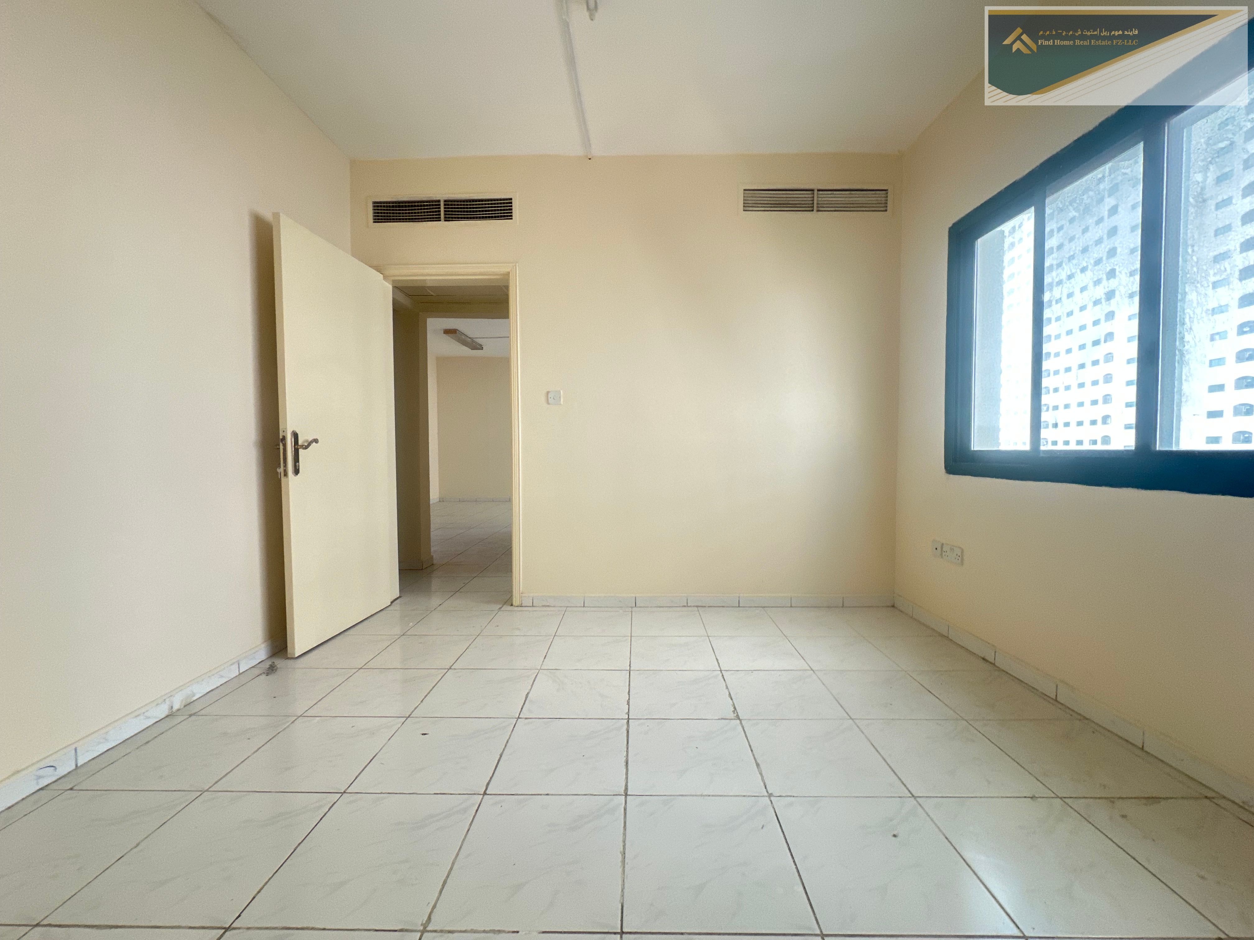 HOT OFFER FULLY SPACIOUS ! 1BHK APARTMENT WITH BALCONY CENTRAL AC AND GAS ONLY FOR FAMILY JUST 28K IN AL QASIMIA
