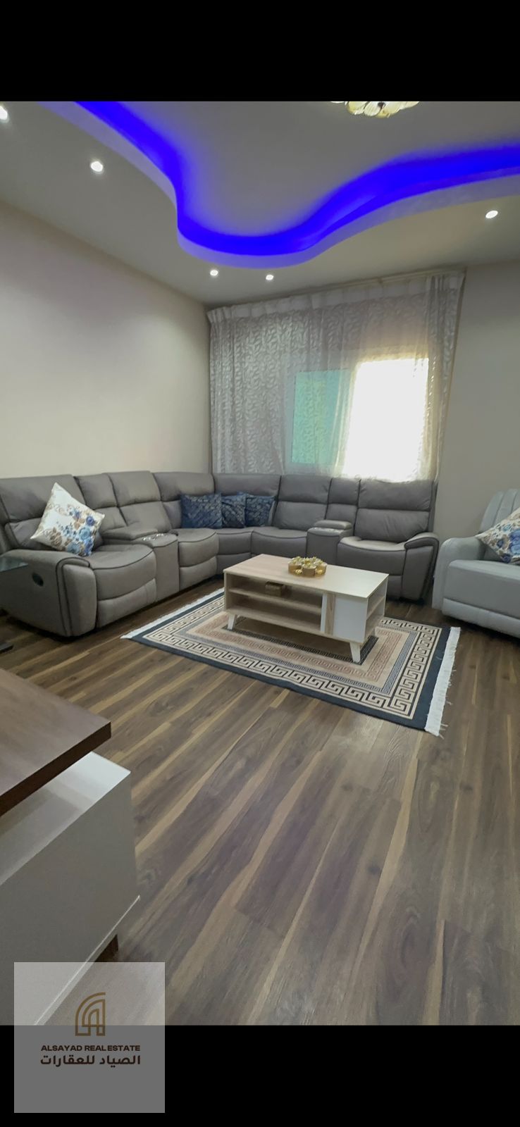 Two-bedroom apartment with living room for sale in Al Qasba – ready to move in with a parking space, prime location close to the canal and all ameniti