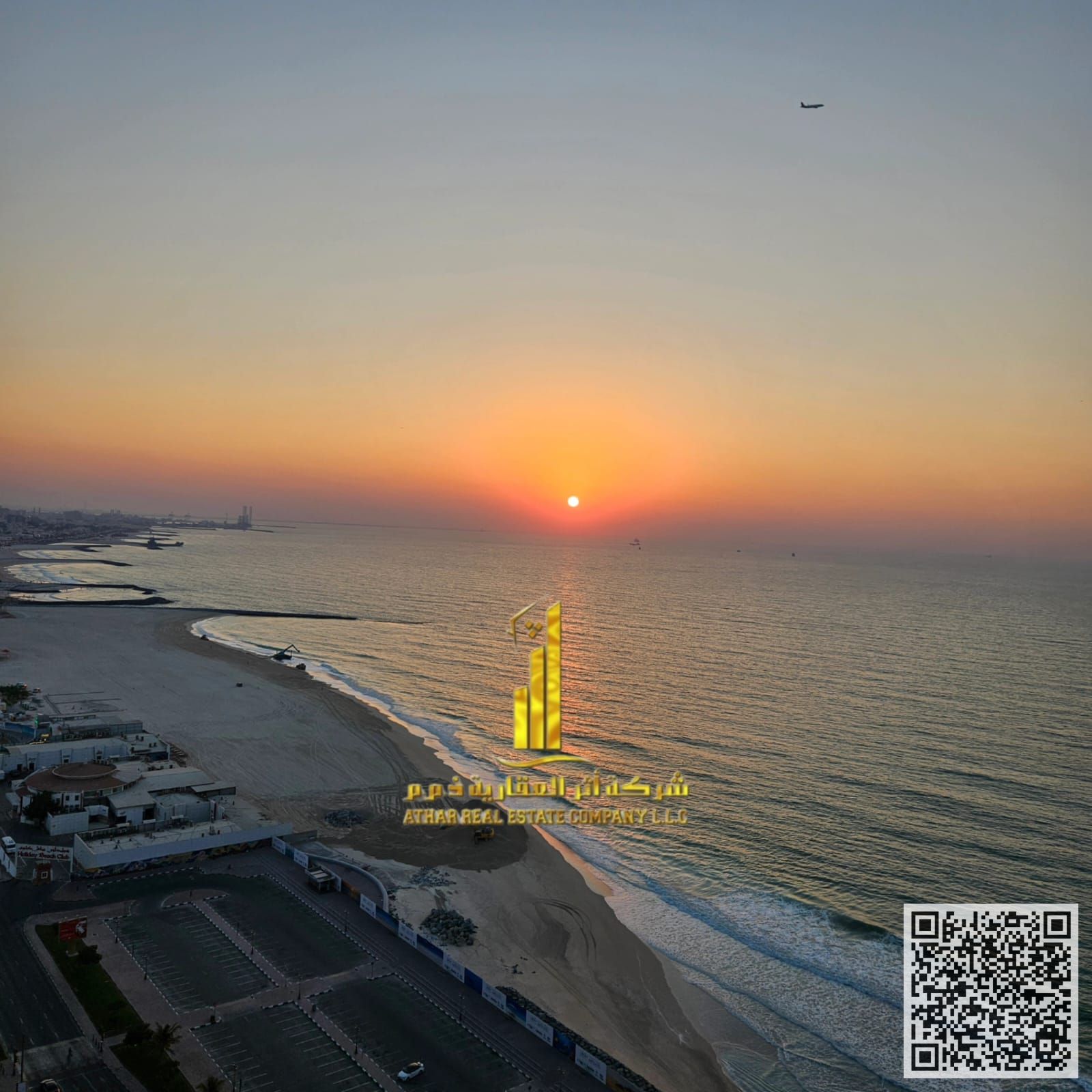 With a breathtaking sea view, the most luxurious and elegant two-bedroom apartment with a living room, fully furnished with brand new, high-end furnit