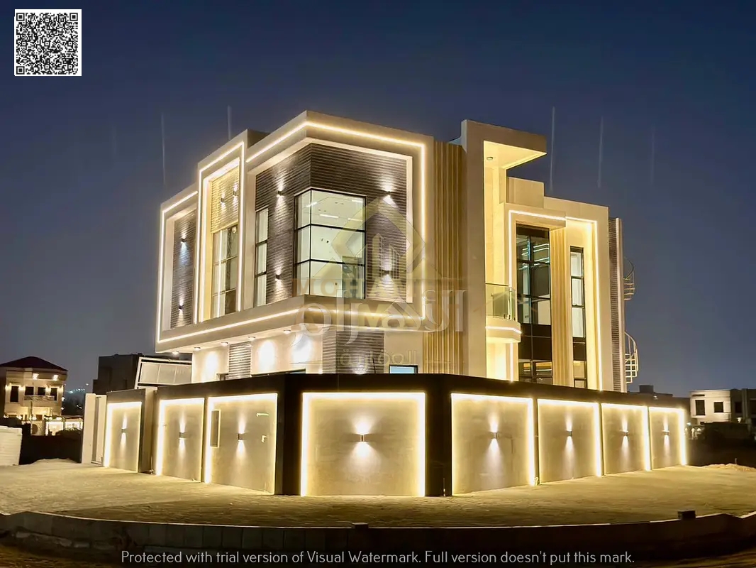 Modern villa on a corner lot with two street frontages, 3300 sq ft land area, super deluxe finishing