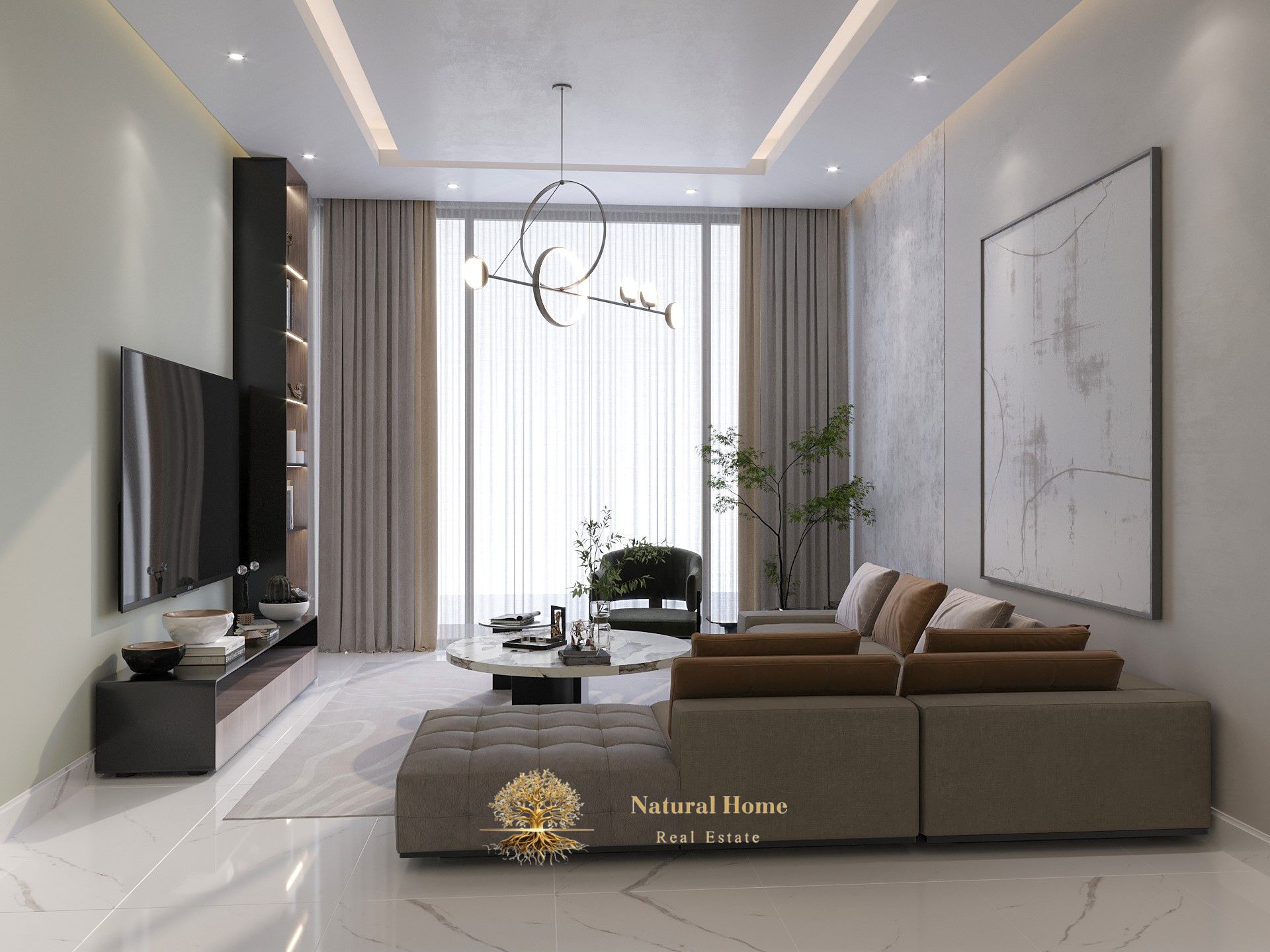 "Dream apartment: Sea view, luxurious furnishings, and 5 years of convenient installments. "