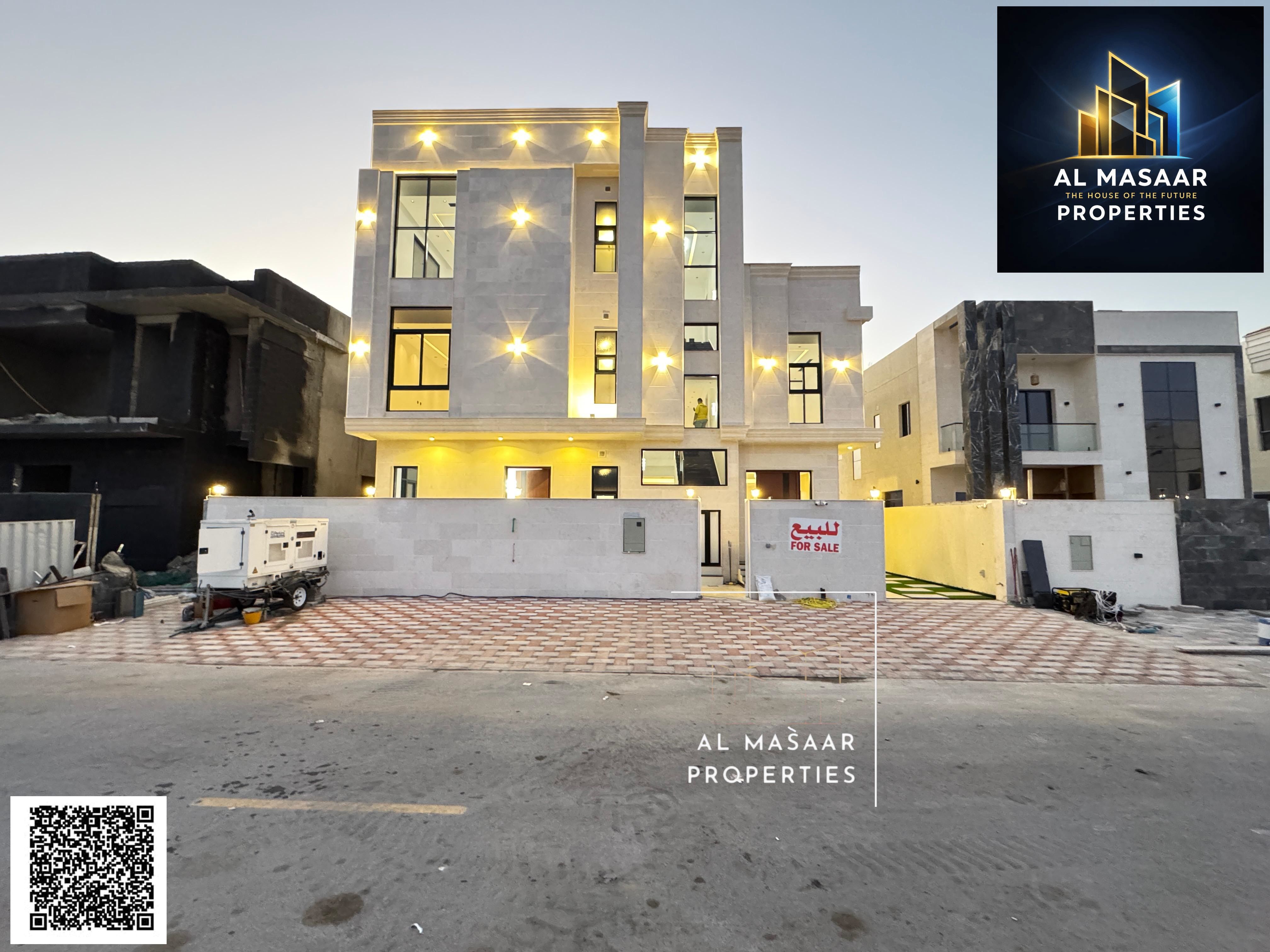 A luxurious villa for sale, combining elegance, comfort, and an ideal location in one of Ajman's most desirable residential areas.