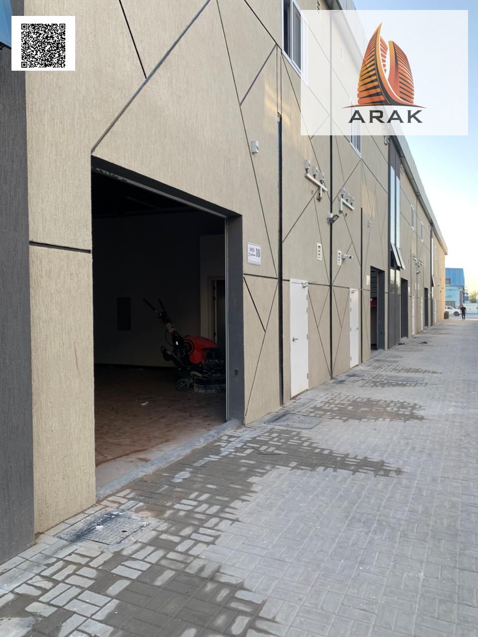 Warehouse in Al Jurf Industrial 1 | 3400 sq. ft | Mezzanine and 2 Bathrooms