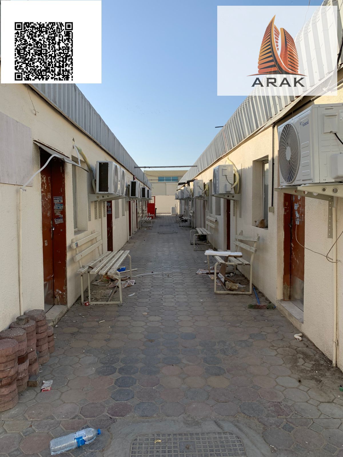 For sale or rent, a fully equipped labor camp in Al Jurf Industrial 1