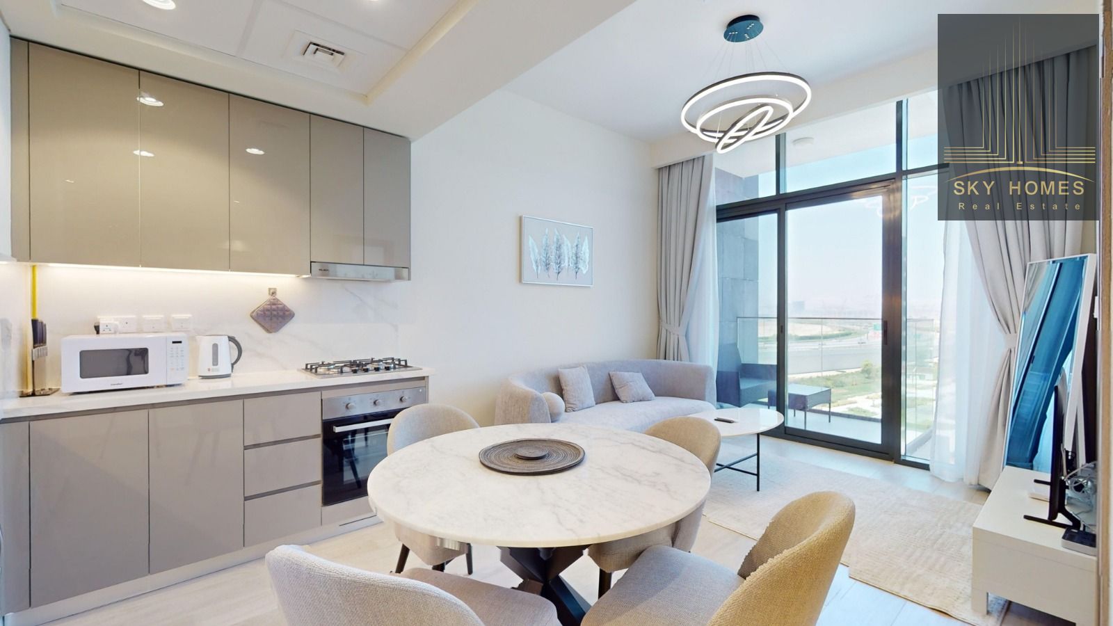 Brand New Chiller Free Fully Furnished 1Bhk Apartment With Kitchen Appliances Just In 90k in 4 cheques