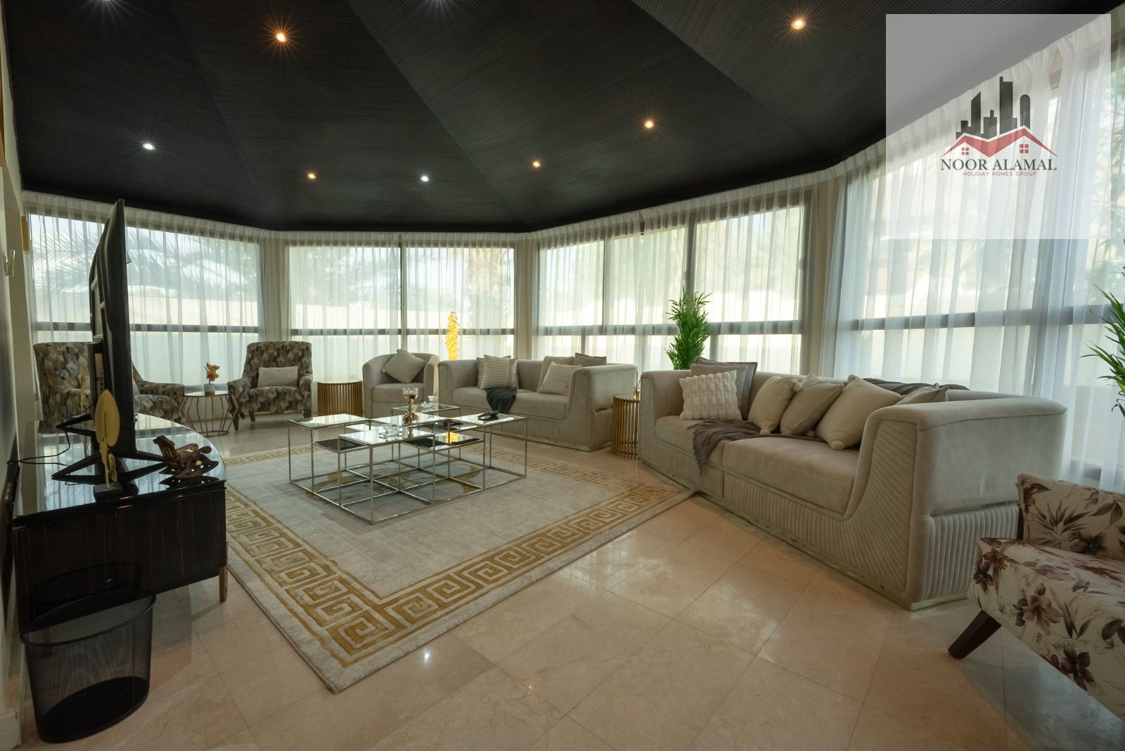Sharjah, Al Sharqan, brand new villa, first occupancy, brand new furnishings, 3 bedrooms, kitchen, maid's room, swimming pool and parking