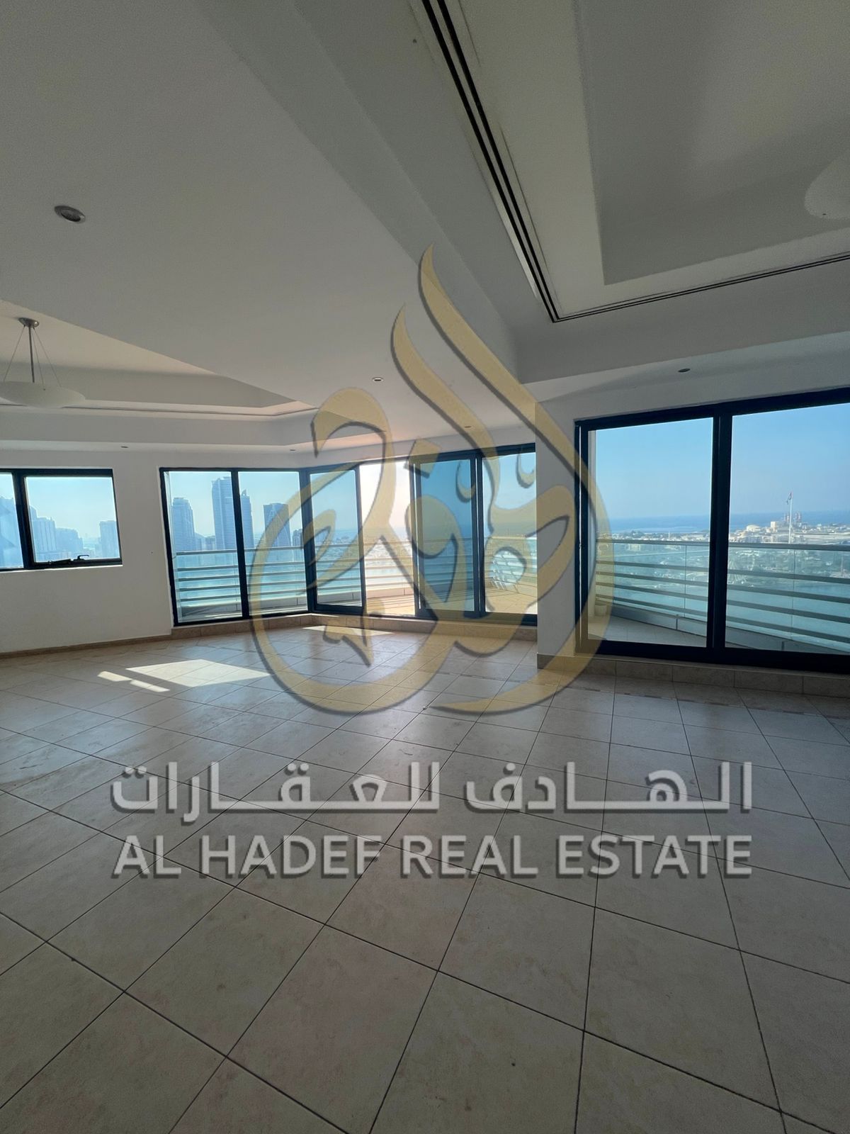 Three bedrooms and a living room, all rooms are master suites. The apartment features free air conditioning, a gym, a swimming pool, parking, and free