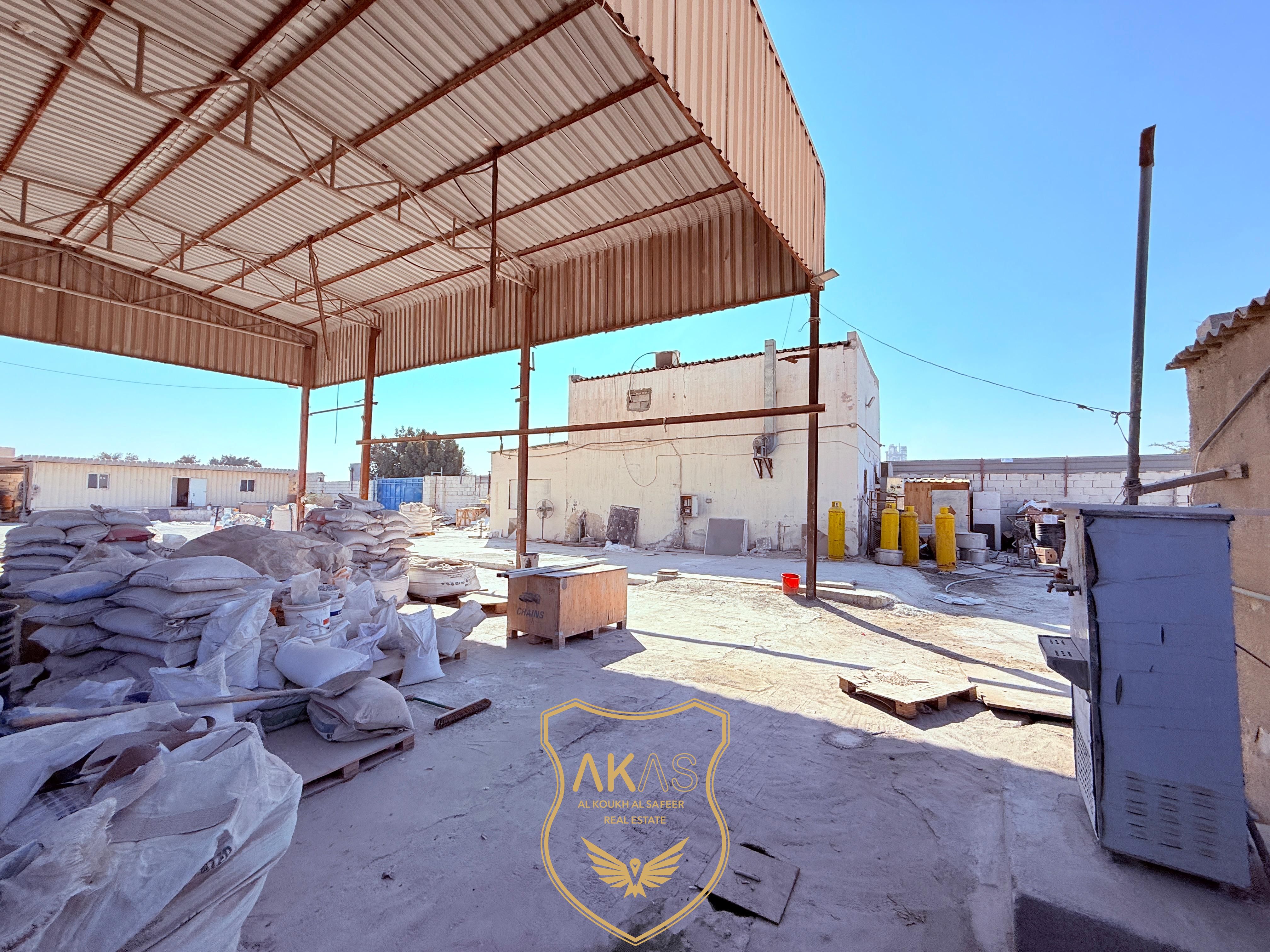 Prime Roadside Open Yard for Rent | Sajaa Industrial Area, Sharjah