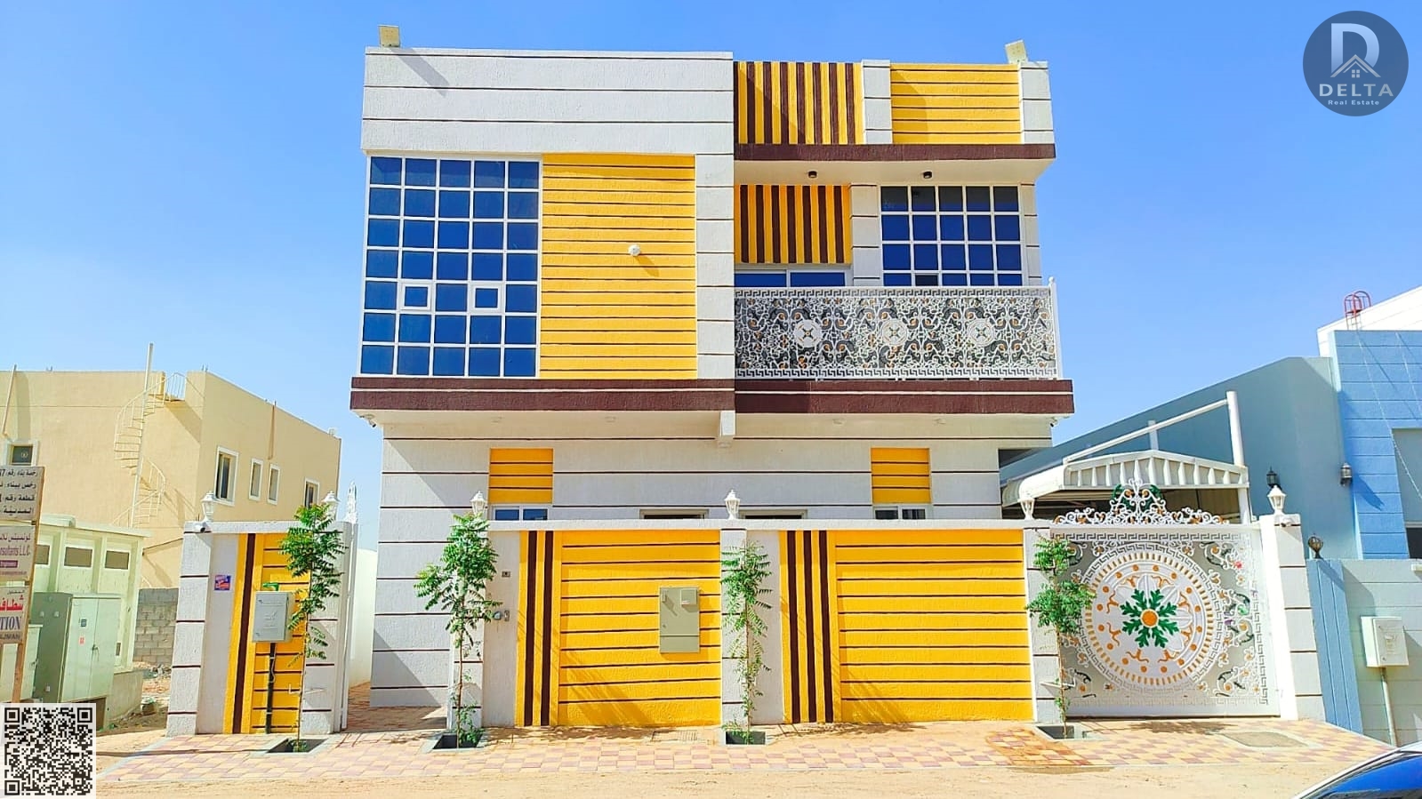 Villa for rent in Al Helio 2 area, Ajman, with a modern design | Consists of 6 large master bedrooms with a completely private rooftop terrace for com