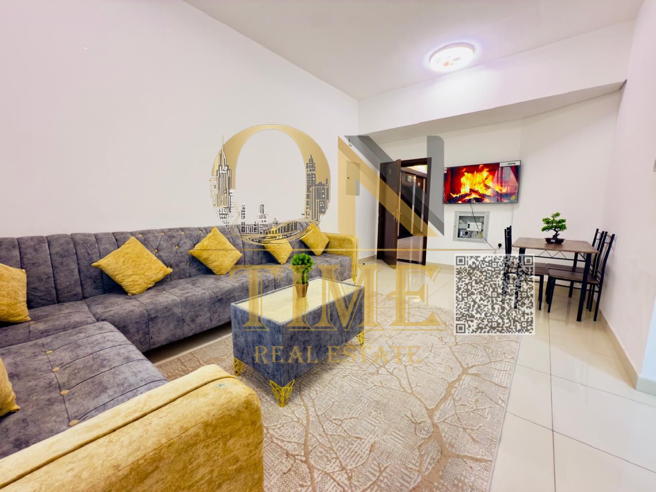 One-bedroom apartment with living room for monthly rent | Fully furnished | All bills included | No paperwork required