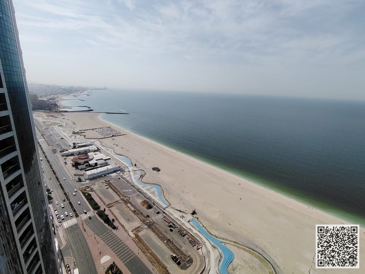 A fully furnished 2-bedroom apartment, with sea view balcony, including all services, with a gym, swimming pool, and private parking.
