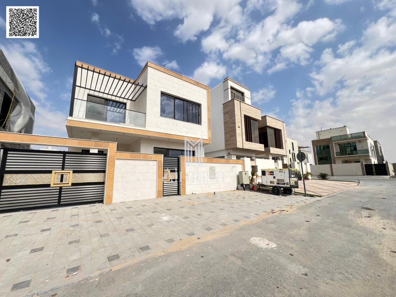 Two-story villa with terrace featuring a modern design and super deluxe personal finishing ready to move in