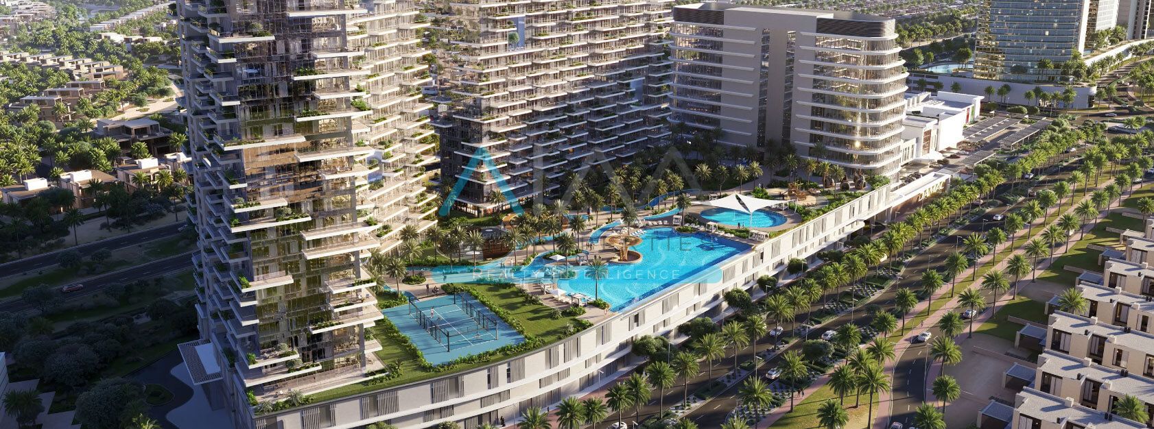 DAMAC DISTRICT 2BR IN DAMAC HILLS LUXURY APARTMENT FOR SALE WITH PAYMENT PLAN