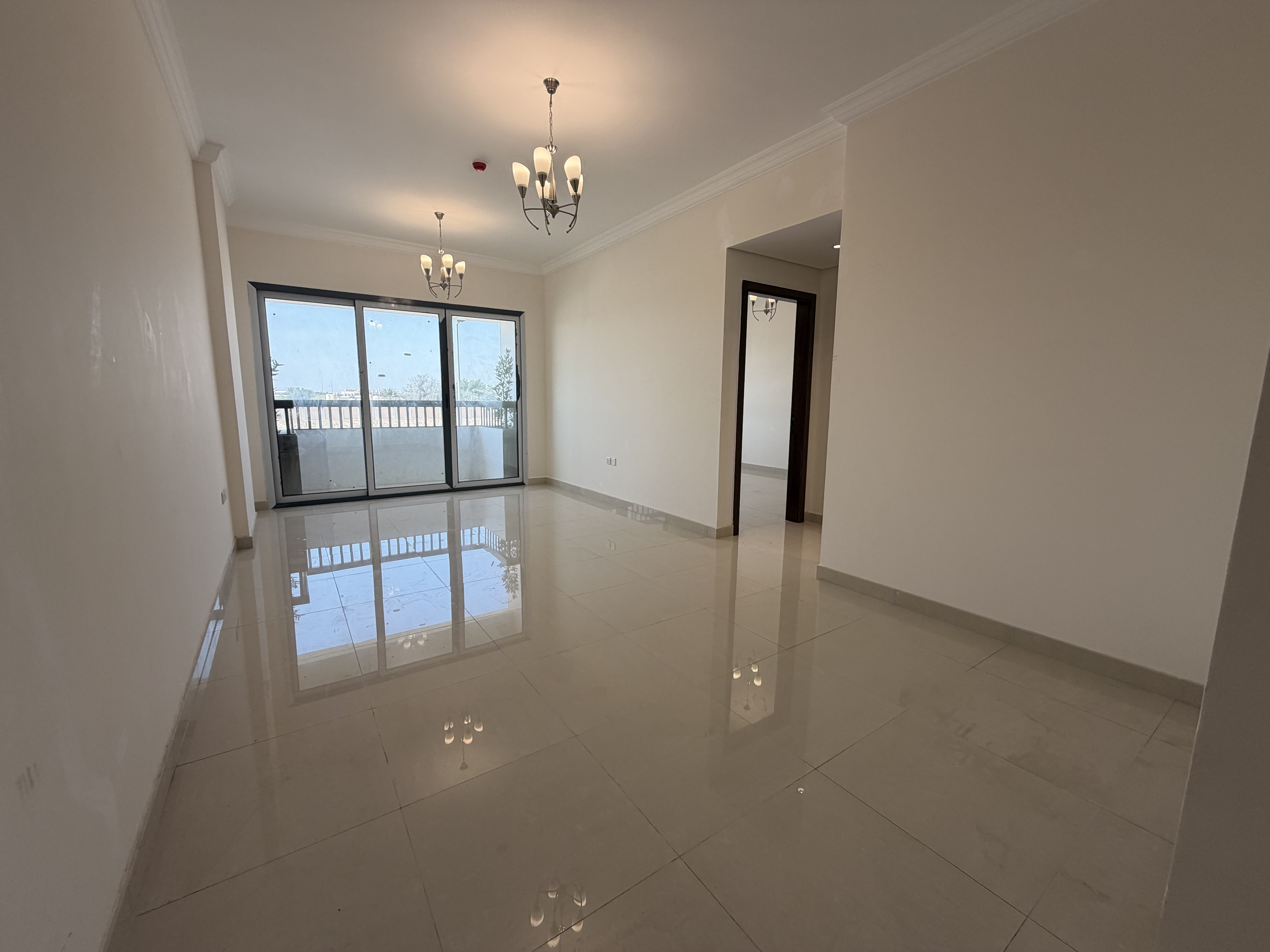 Brand New and Luxurious 1bhk apartment available with balcony and road side view in Brand new building with 1 month free