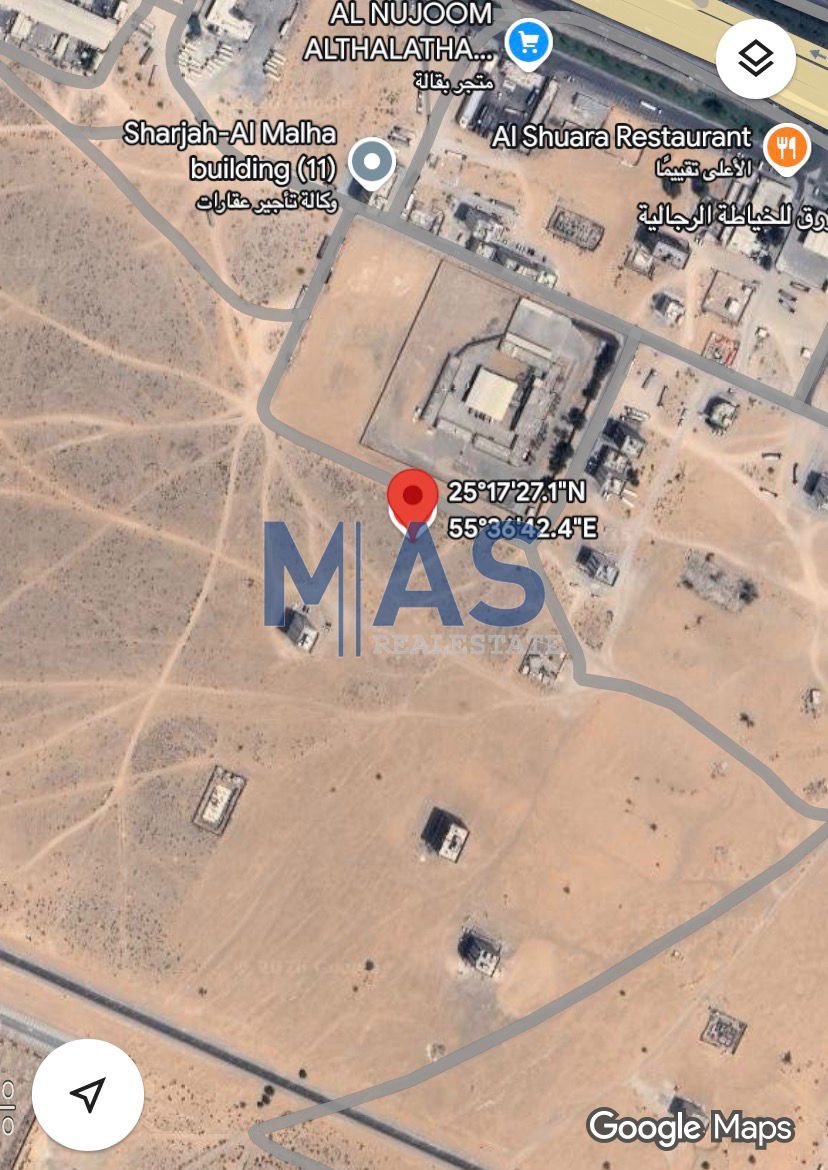 For sale a commercial residential plot of land - Al-Malha (formerly Jawaisa), Sharjah