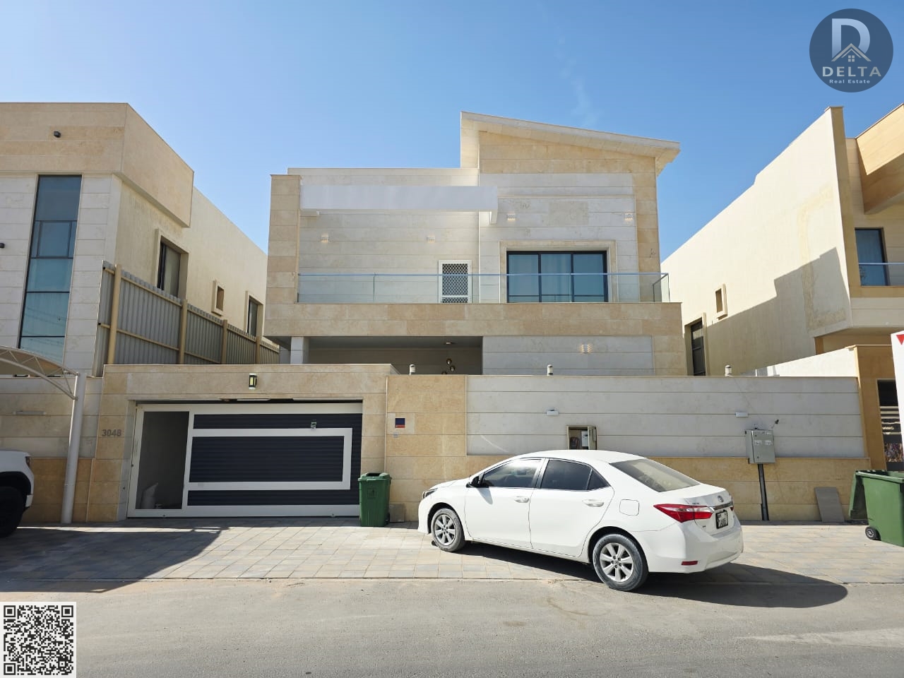 A villa for rent in Al Yasmin area, Ajman, consisting of 5 master bedrooms, a large majlis, a separate living room, and furnished. The villa also come