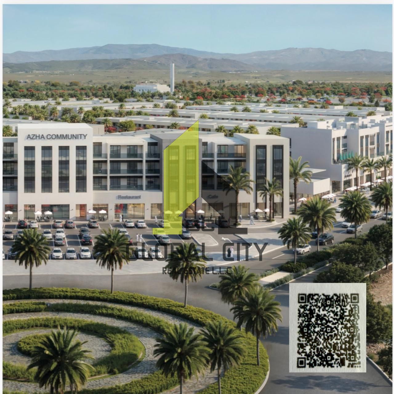 AVAILABLE 1 BHK FOR SALE IN AL AMERAH RESIDENCE AZHA CUMMUNITY IN DISTRESS DEAL ON INSTALLMENT PLAN