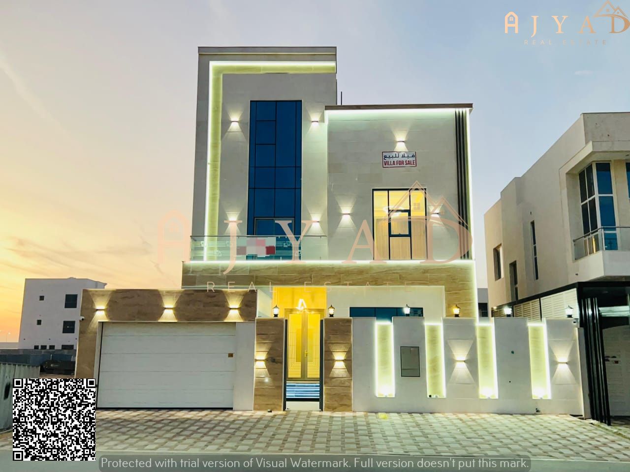 Luxury Villa for Sale in Al Bahia, Ajman | 6 Master Bedrooms | 3 Living Rooms | Premium Finishing | AED 2,100,000 Fees Included