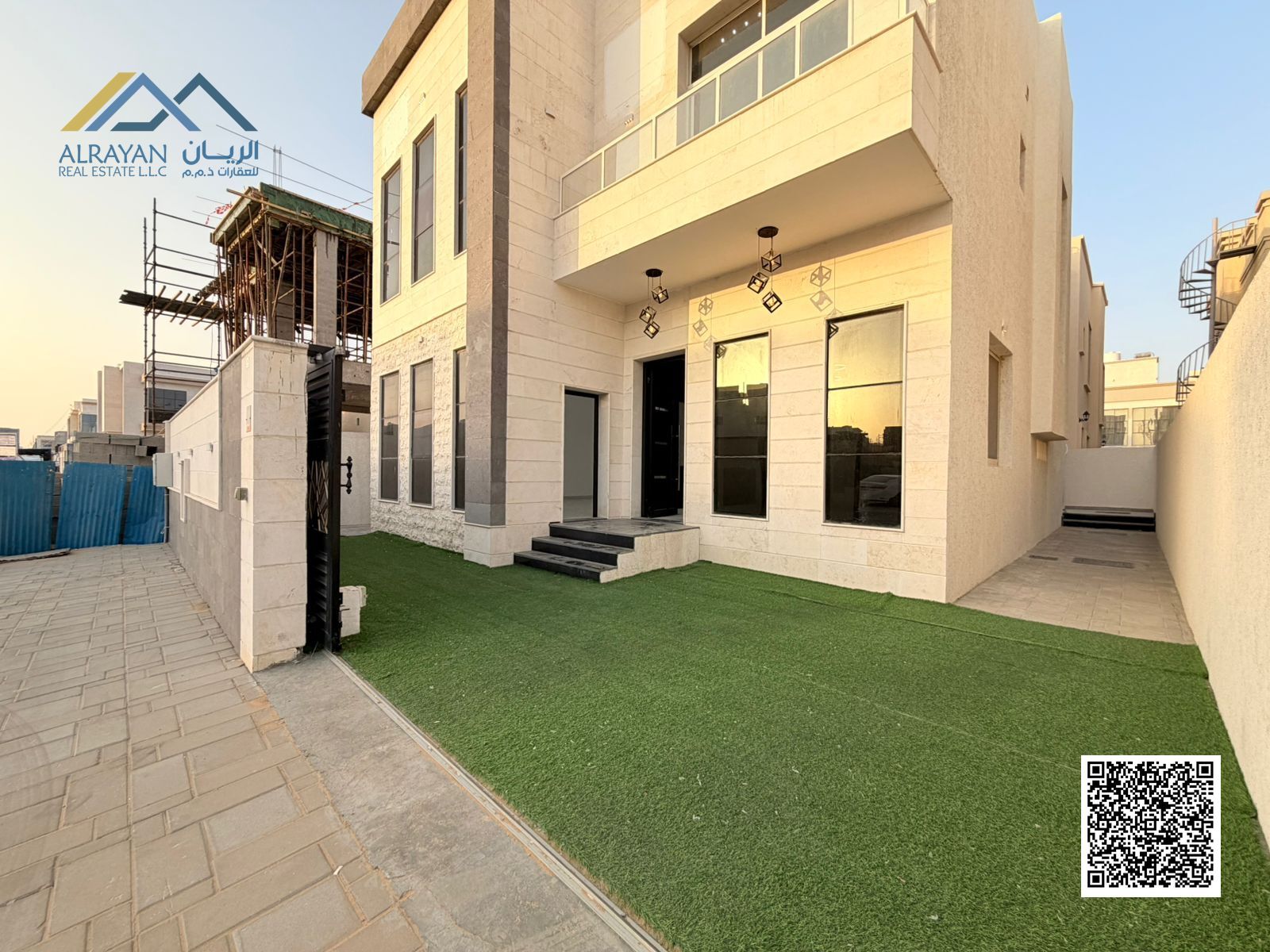 Own a villa at the lowest price in Ajman market with the best finishing, freehold ownership, including air conditioning and electricity.