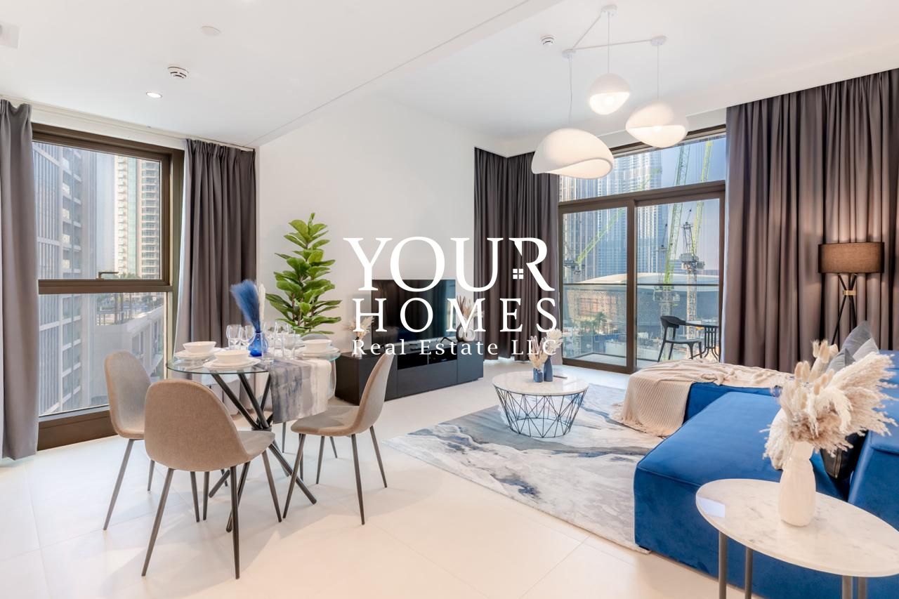 Spacious 2BR | Fully Furnished | Burj Khalifa View
