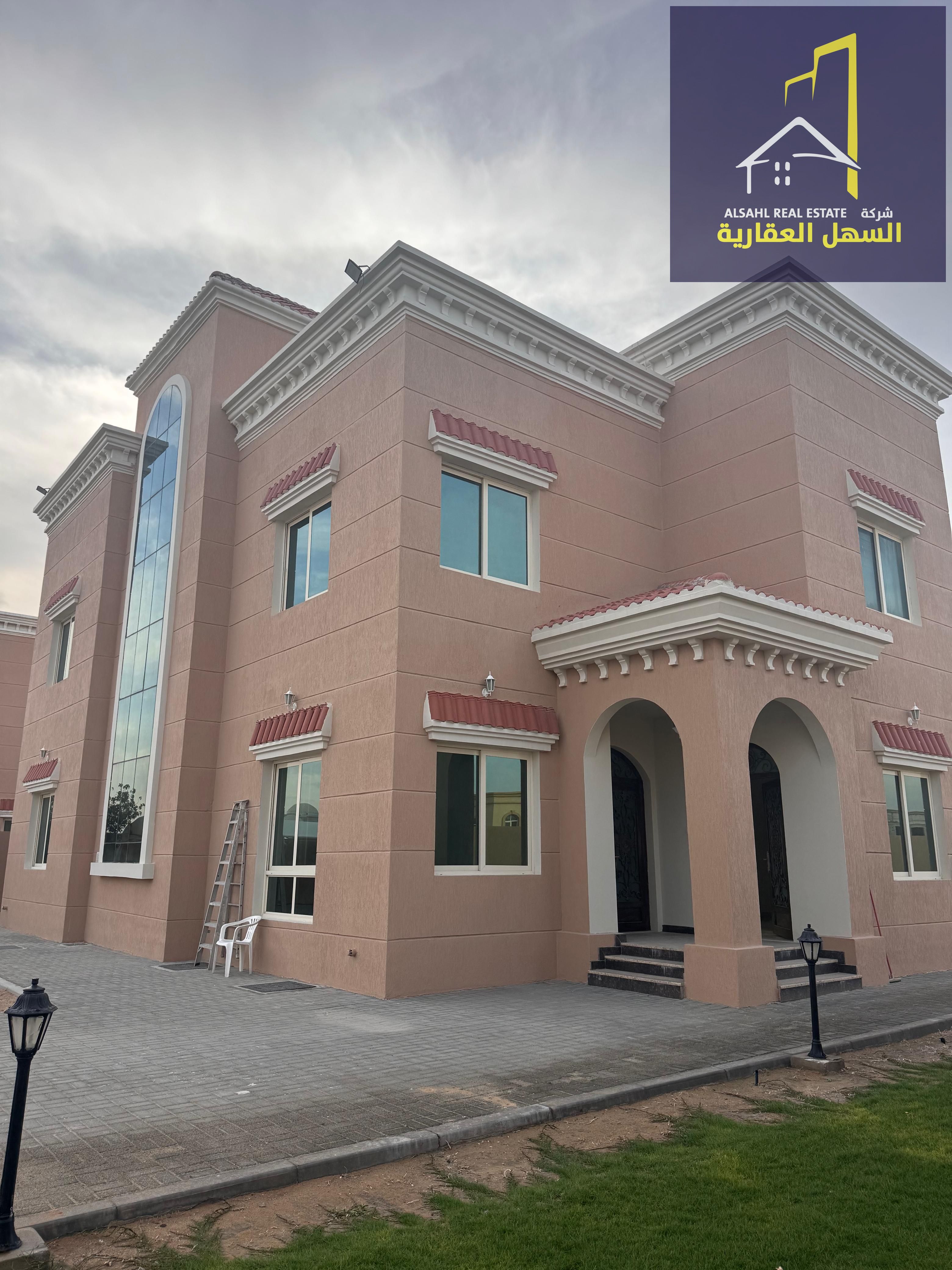 For sale is a residential villa located in Al Juraina area, Emirate of Sharjah, in a quiet and well-positioned neighborhood suitable for family living