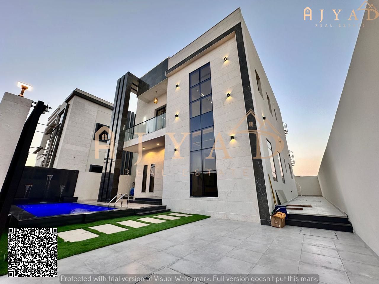 Villa for Sale in Al Bahia | 2 Floors + Swimming Pool | Near Mosque | AED 1,650,000 Fees Included