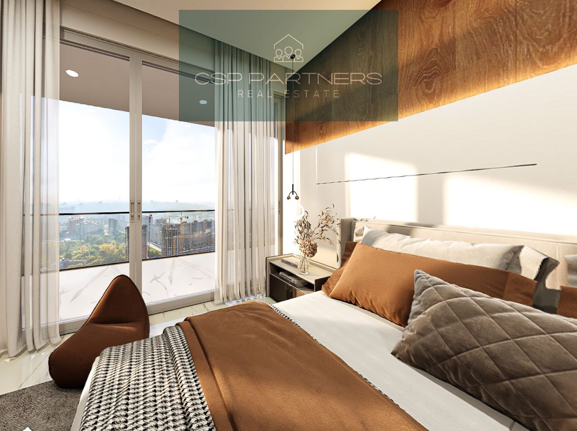1BR City & Partial Sea View | Full Length Balcony