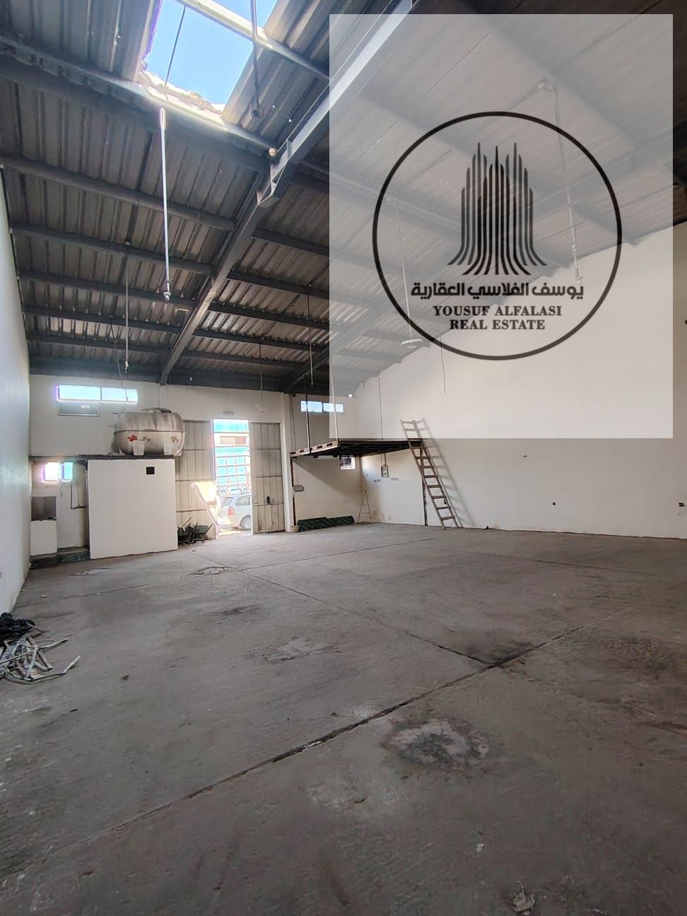 Warehouse for rent in Ajman Industrial Area | 2000 sq ft working space, 20 kW 3-phase electricity