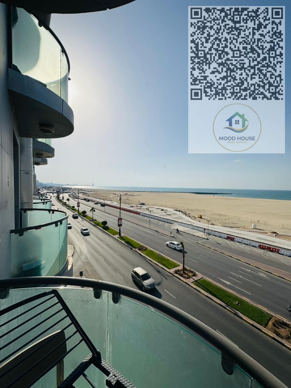 Prime Sea View Apartment on Ajman Corniche – Monthly Rent AED 5,000