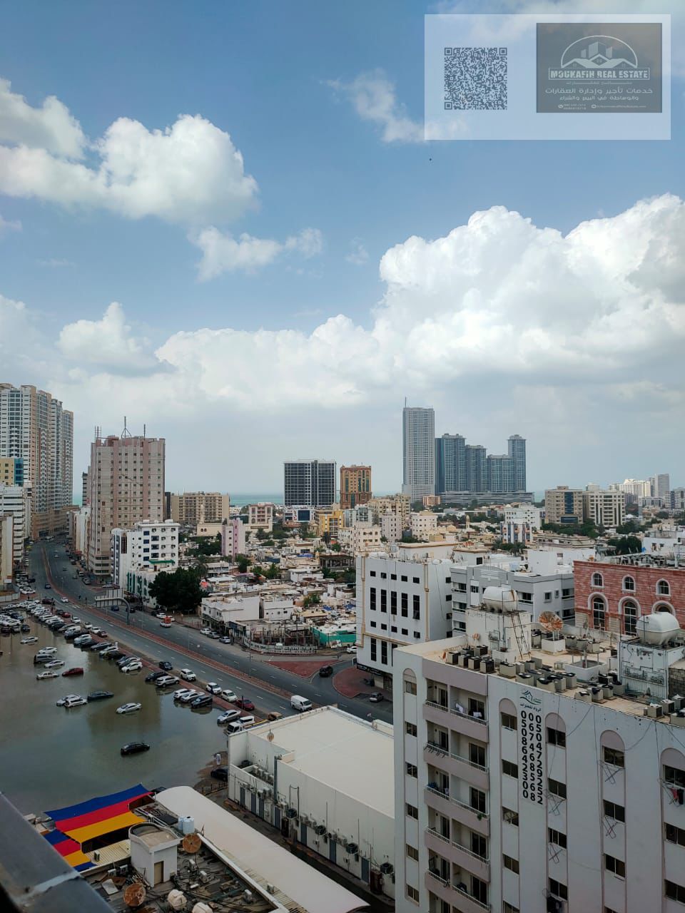 2-bedroom apartment with balcony and central AC in T Tower