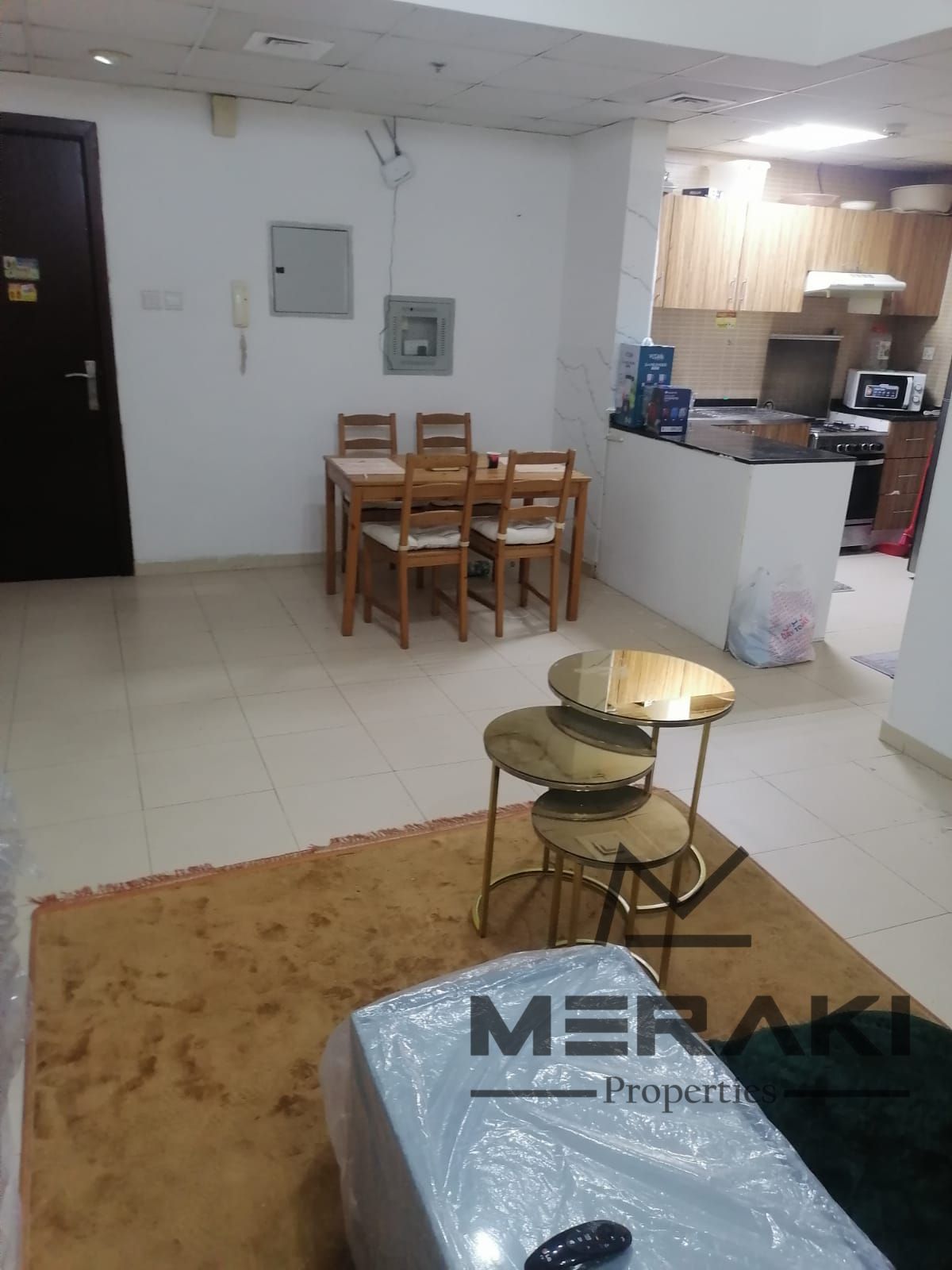 Two bedrooms and a living room for rent in City Towers, Ajman, with an open view of the bridge great price