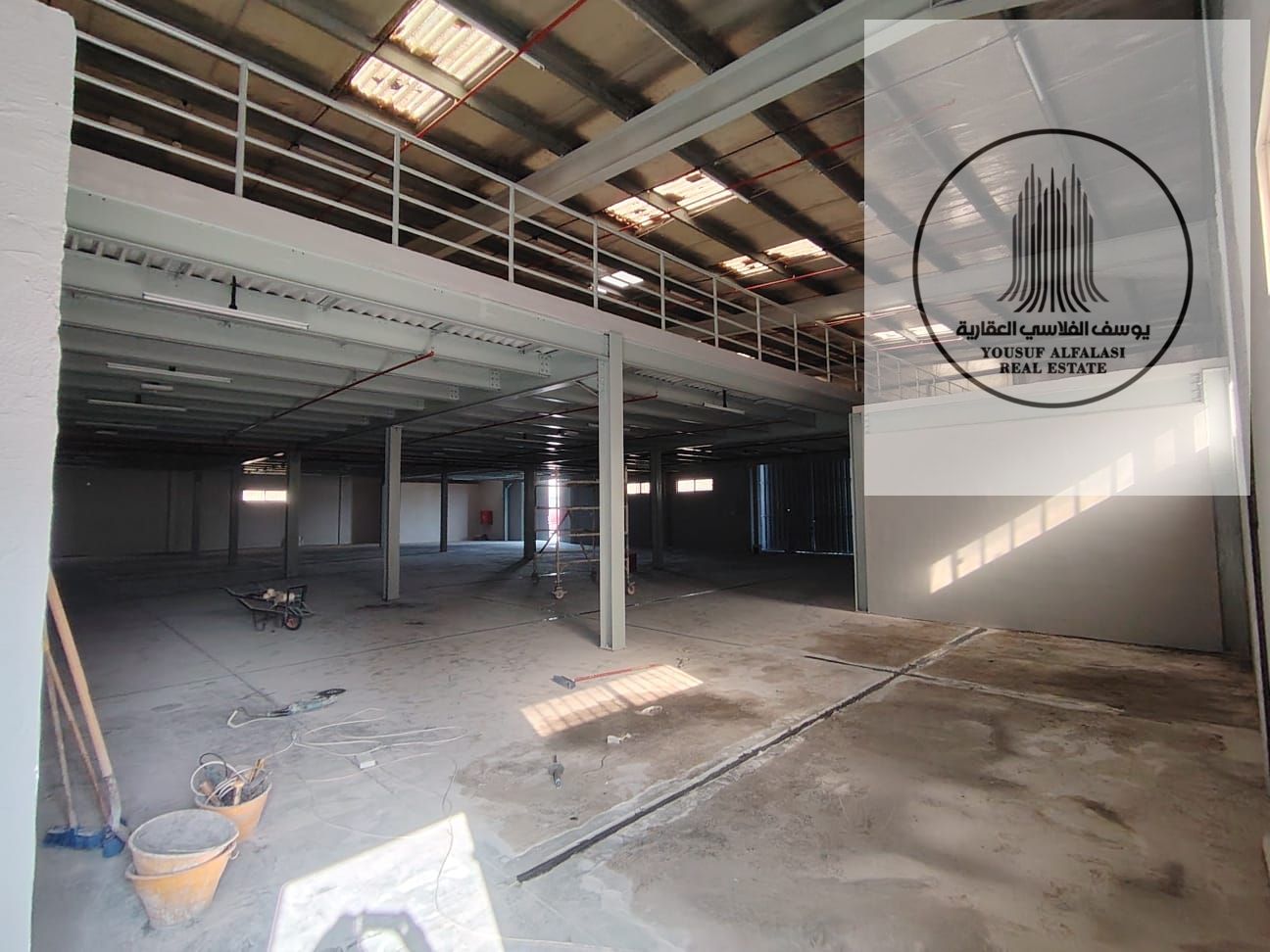 Large Warehouse for Rent in Al Jurf Industrial Area – 15,000 sq ft with a Spacious Mezzanine and