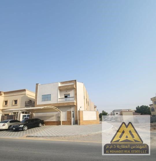 Corner 5-Bedroom Villa for Sale in Al Yasmeen, Ajman – 7 Bathrooms, Spacious Majlis, Maid’s Room, Modern Design
