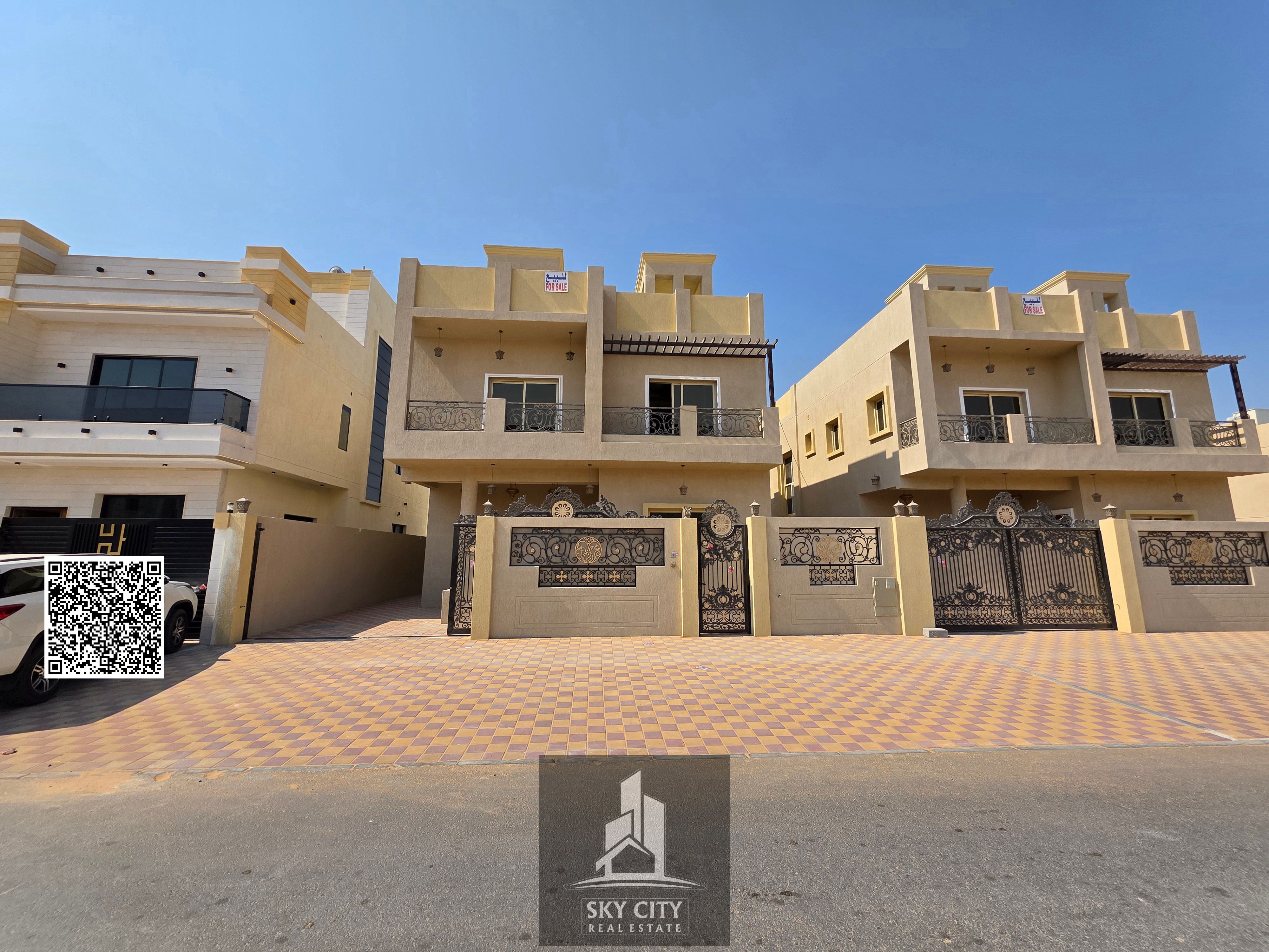 One of the most luxurious villas in Ajman for sale in a very prime location, including registration and ownership fees | Bank financing available with