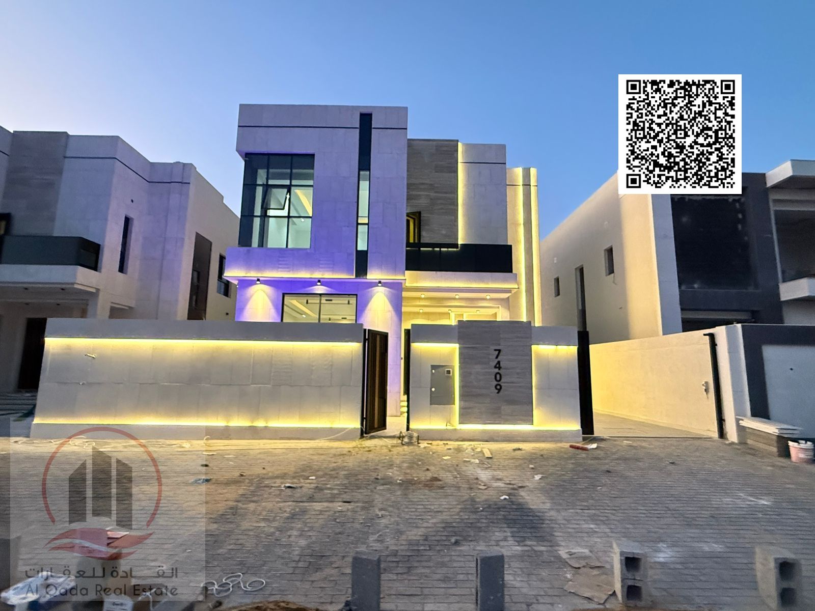 For sale, a villa in Ajman Al Helio, 4 master rooms, a Majles room, a hall, and a maid’s room, freehold for all nationalities, Installment with out do