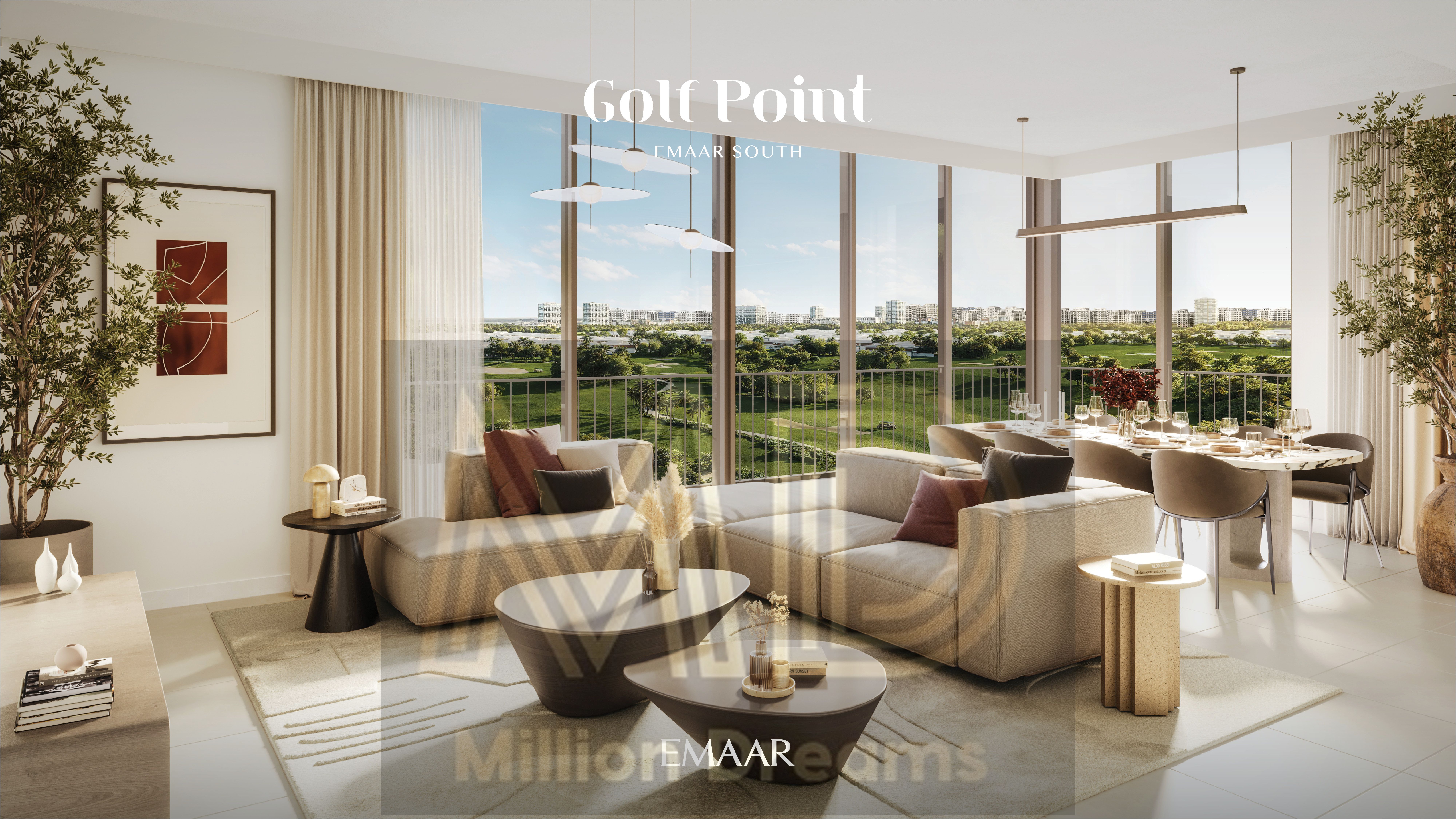 3BR+MAIDS || EXCLUSIVE GOLF COURSE VIEW || NEAR AL MAKTOUM AIRPORT
