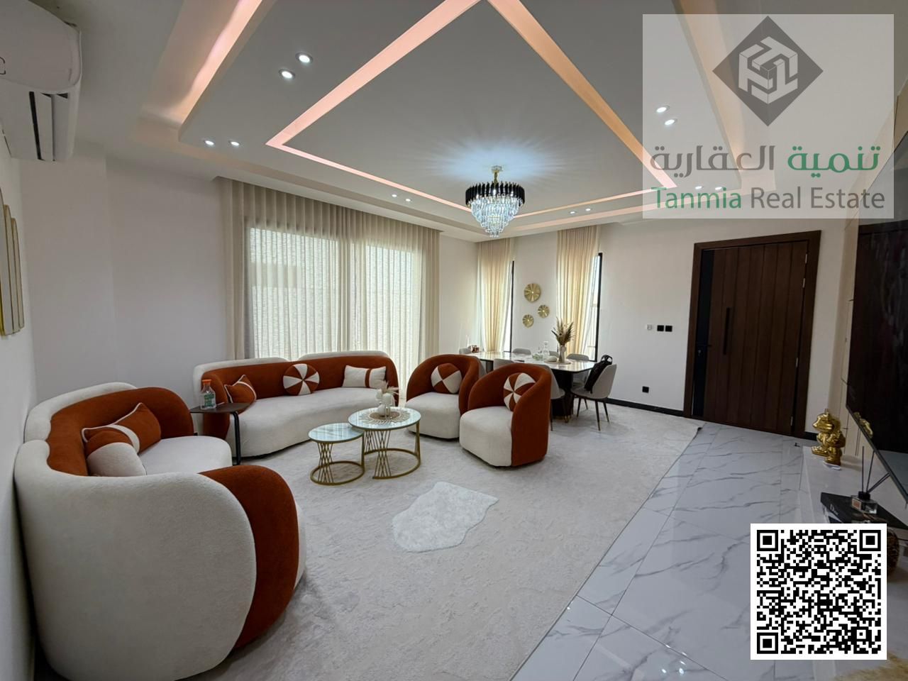 Luxury furnished villa available for rent in Al Zahya, fully equipped with high-end furniture and modern finishing, perfect for comfortable family liv