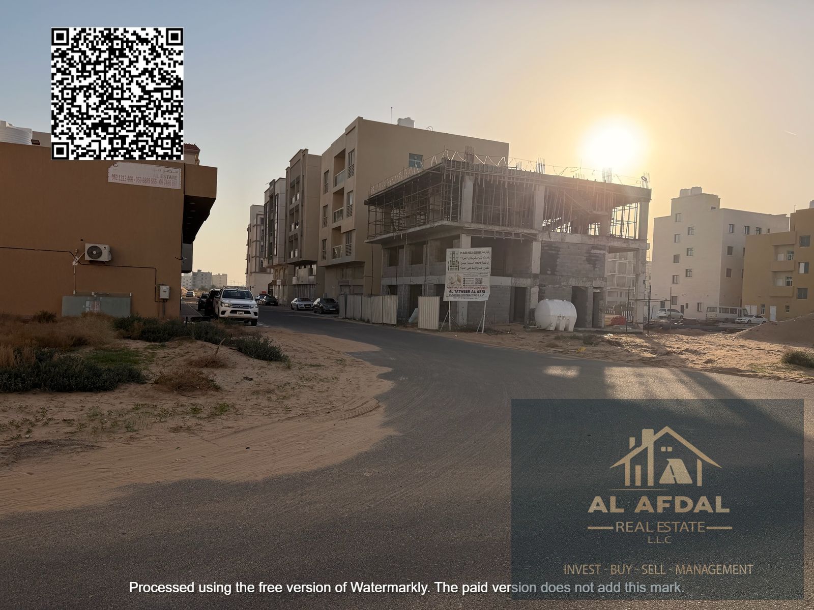 Own two residential/commercial plots of land ready for construction in Al Alia.