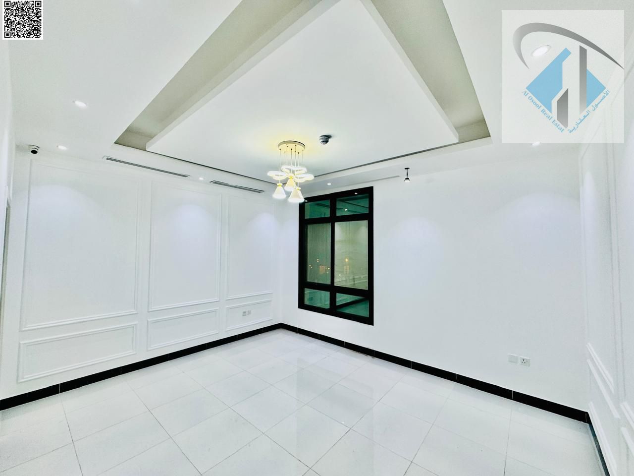 For sale in Al Zahia, prime location, includes electricity, water, and central air conditioning.