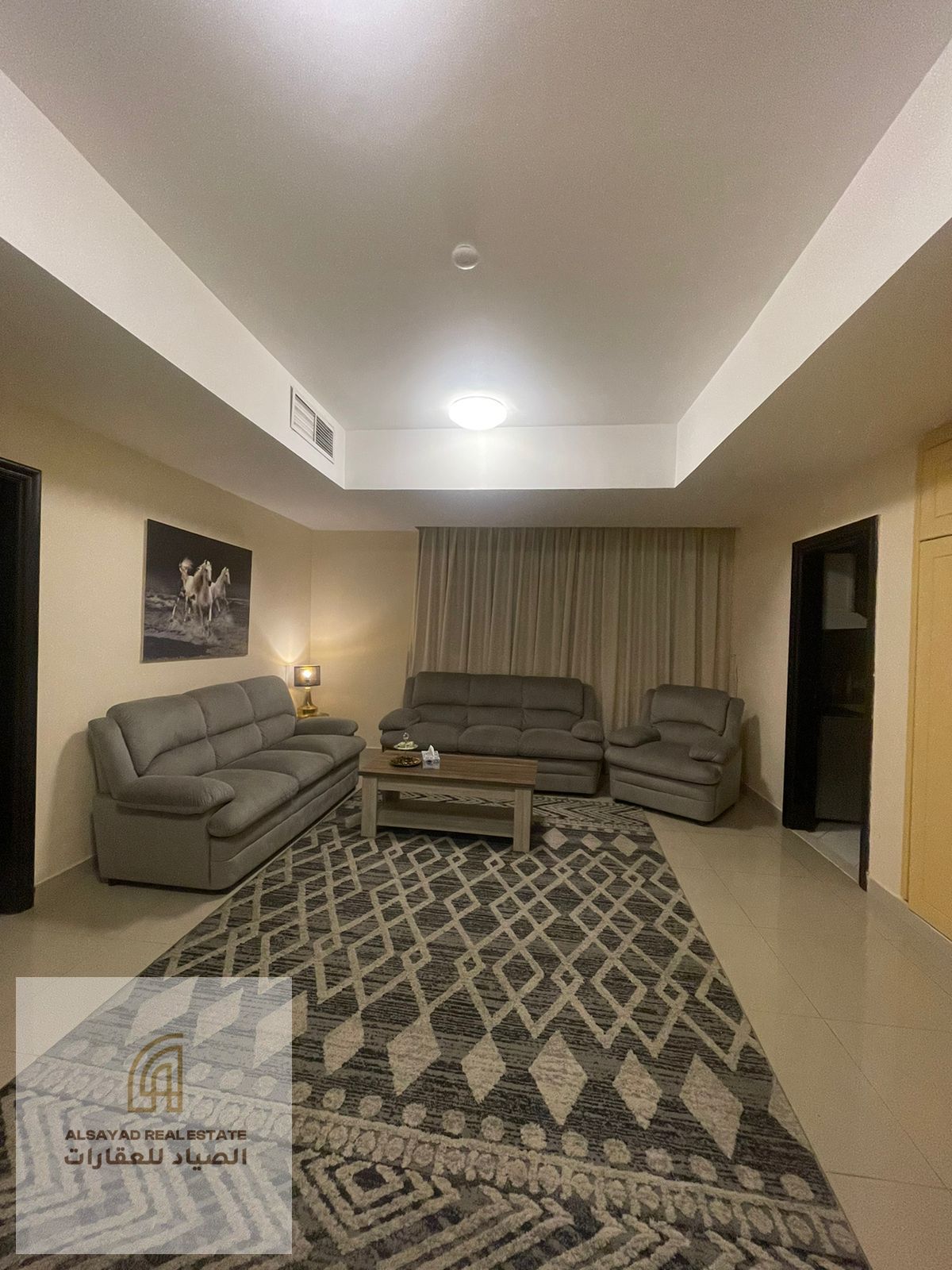 For sale: an apartment in Al Nahda, Sharjah, featuring two bedrooms and a living room, with an area of 1,143 square feet and a parking space. Annual s