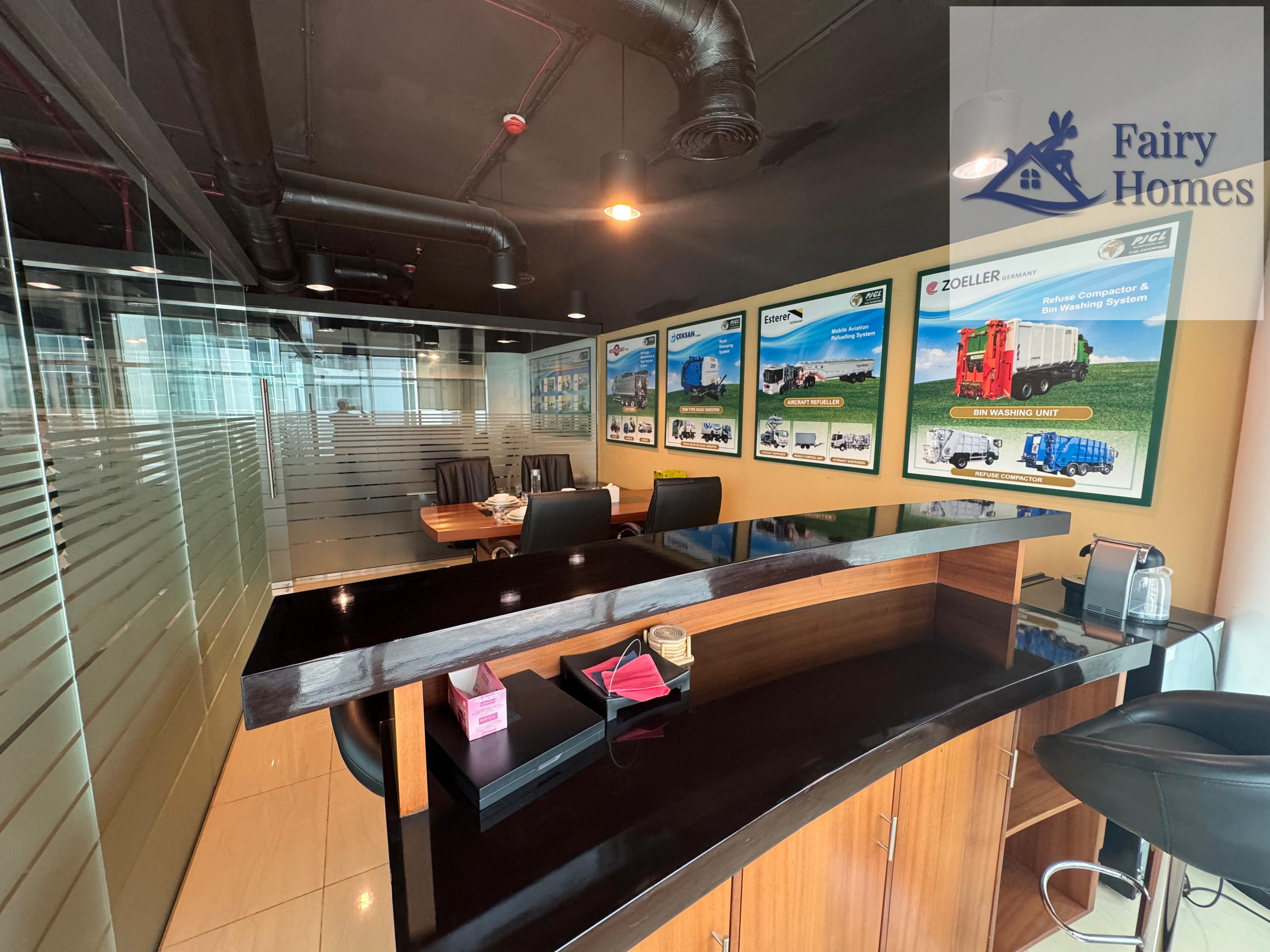 Furnished Office at Clover Bay Tower Business Bay