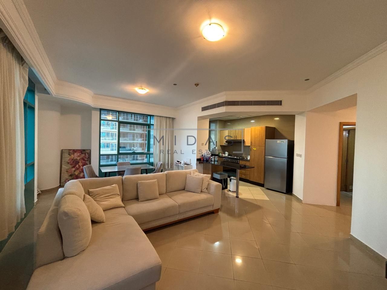 2BR /Fully Equipped Kitchen/Vacant/ Partial View/Close To Tram/Un Furnished