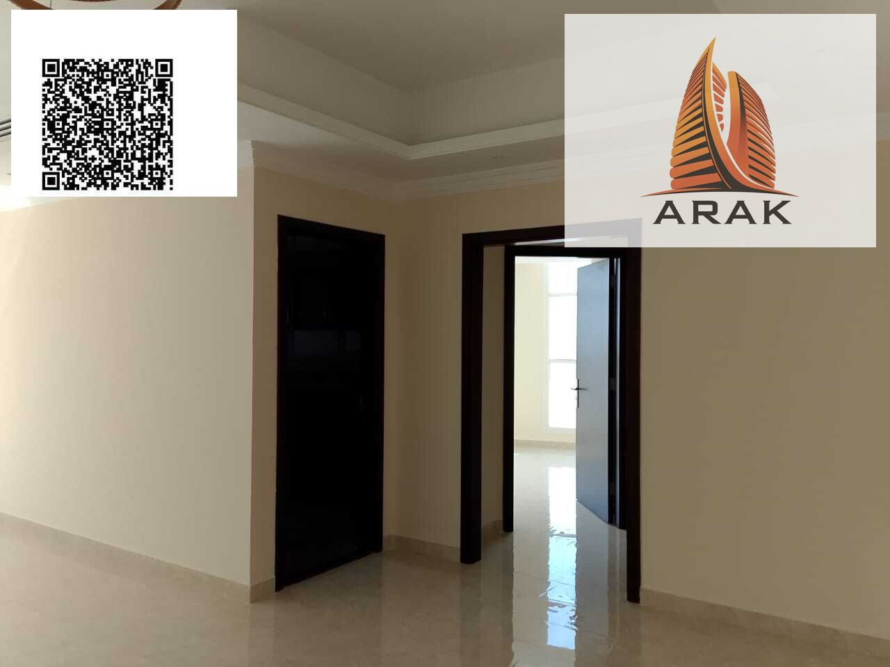 For annual rent, a distinctive apartment is available, consisting of three bedrooms, a living room, and three bathrooms, located in Al Rawda 2