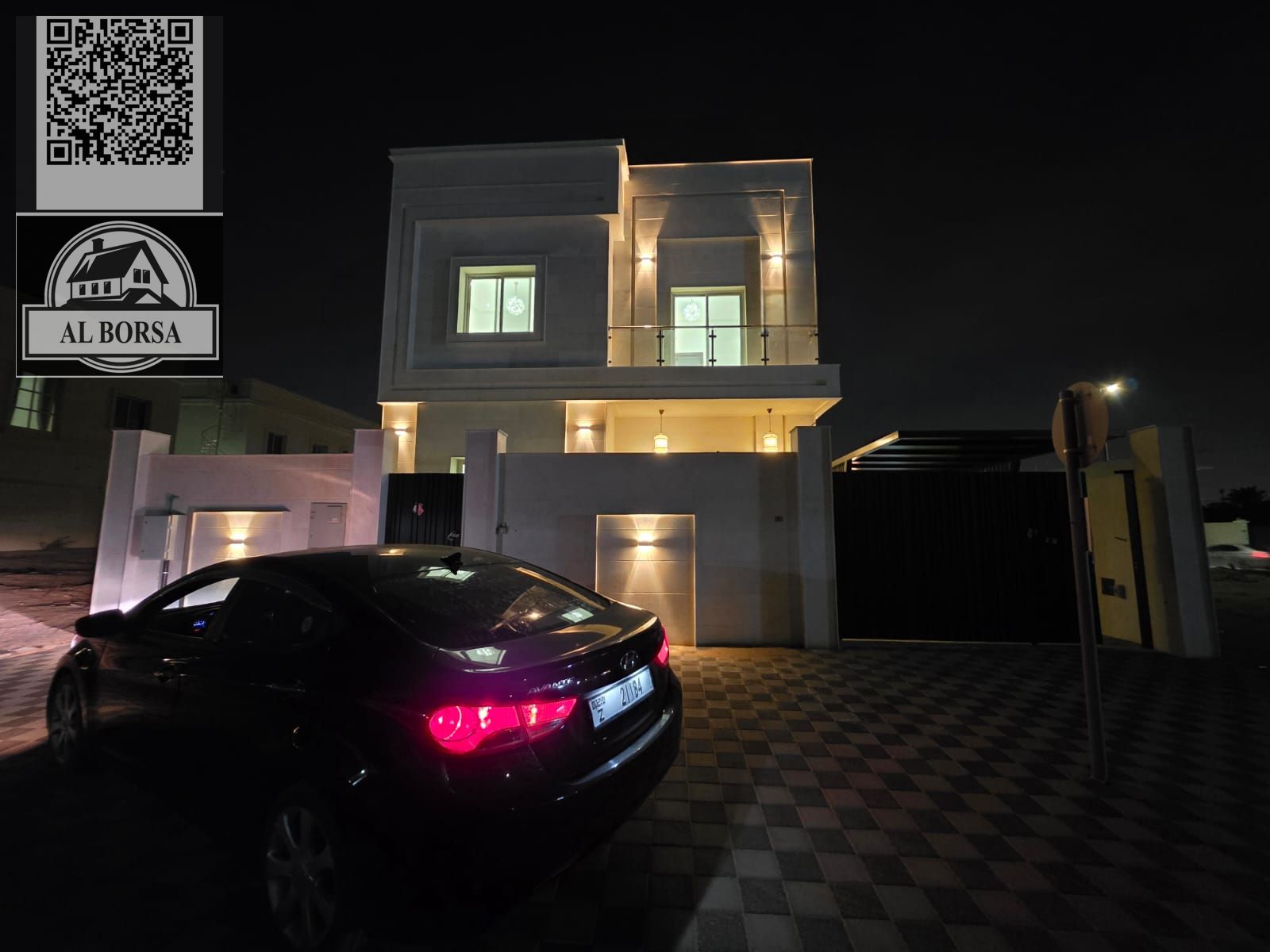 Villa for sale in Al Yasmin, 5 master bedrooms, living room and majlis, maid's room, land area 3000 ft² including utilities, 1.55 million (negotiab