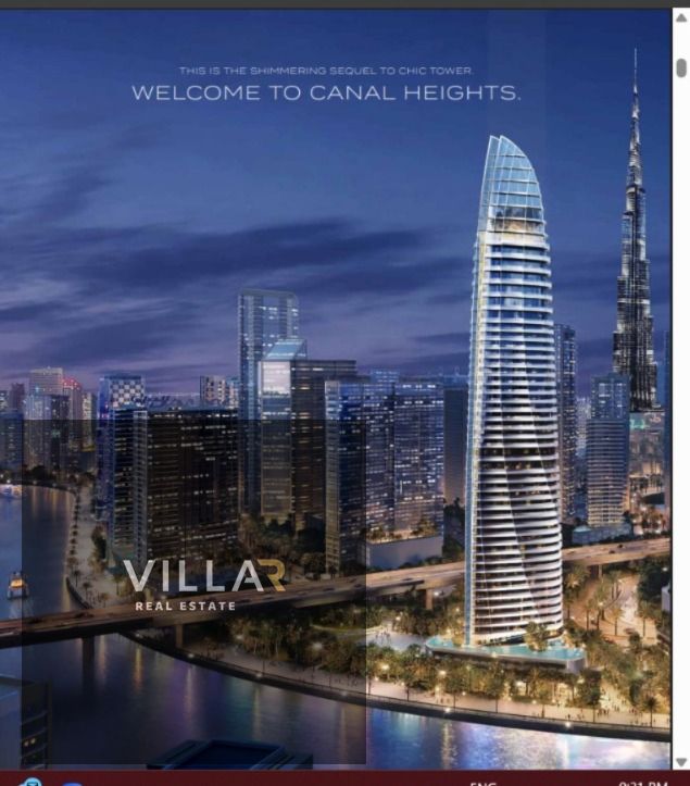 Modern Studio with Stunning Canal Views | Canal Heights by DAMAC