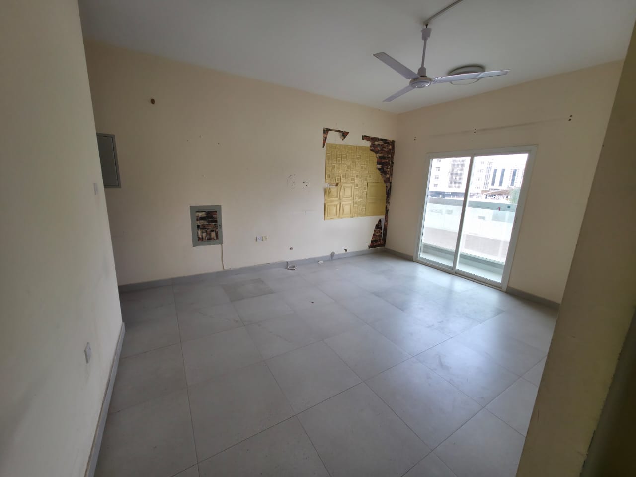 Two bedrooms and a living room in Al Jurf 2, annual rent, excellent location close to all services.