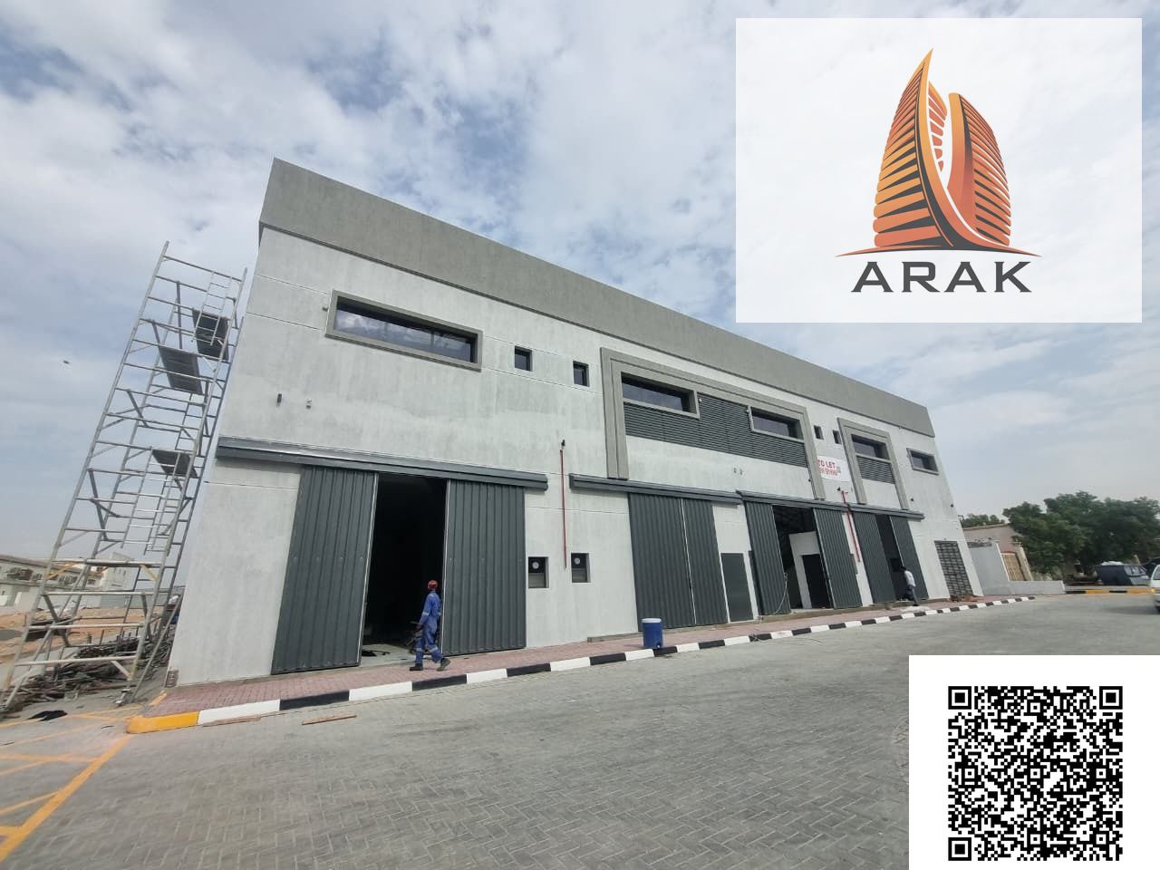 An annual warehouse is available for rent in Al Jurf Industrial Area 1, located in a practical industrial zone suitable for various commercial